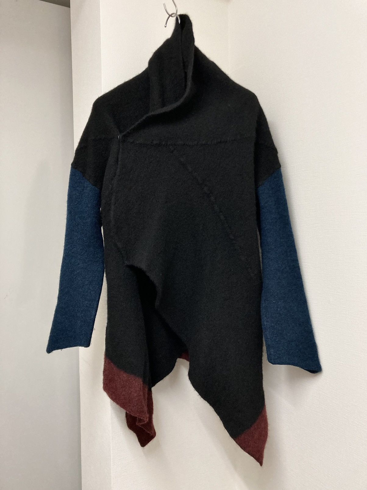 Japanese Brand siva knit deformed draping cardigan Size US M / EU 48-50 / 2 - 2 Thumbnail