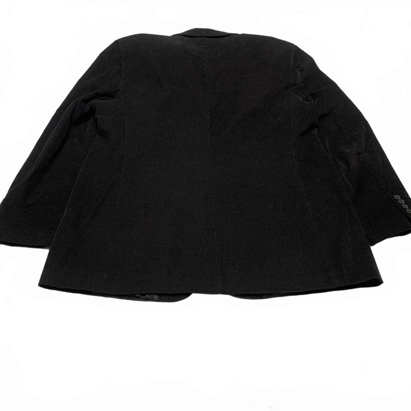 Other Linea Uomo Men's 48L Black Corduroy Blazer Size 48L - 2 Thumbnail