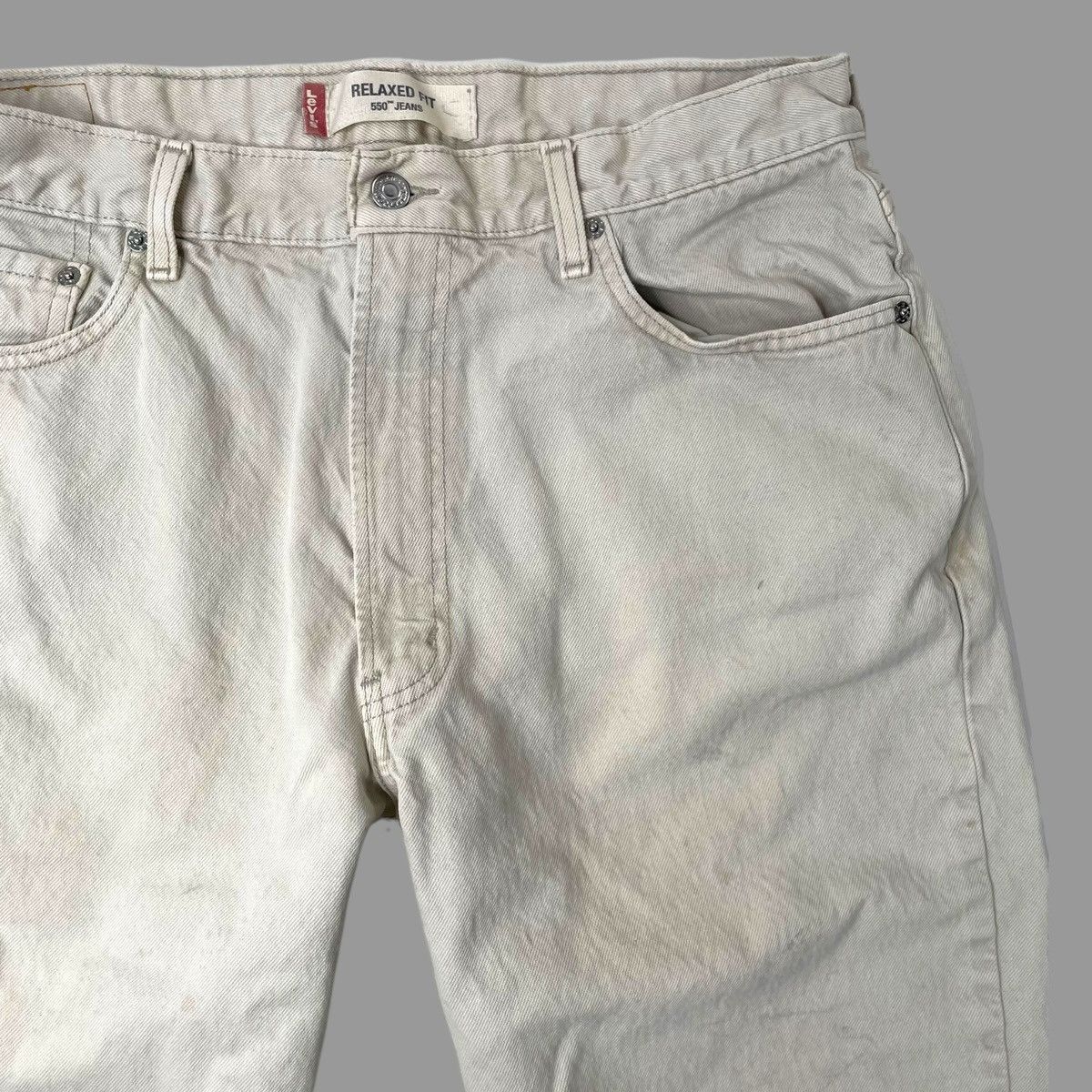 Levi's × Vintage Vintage 90s off white Levi’s denim jeans Size US 34 / EU 50 - 2 Thumbnail