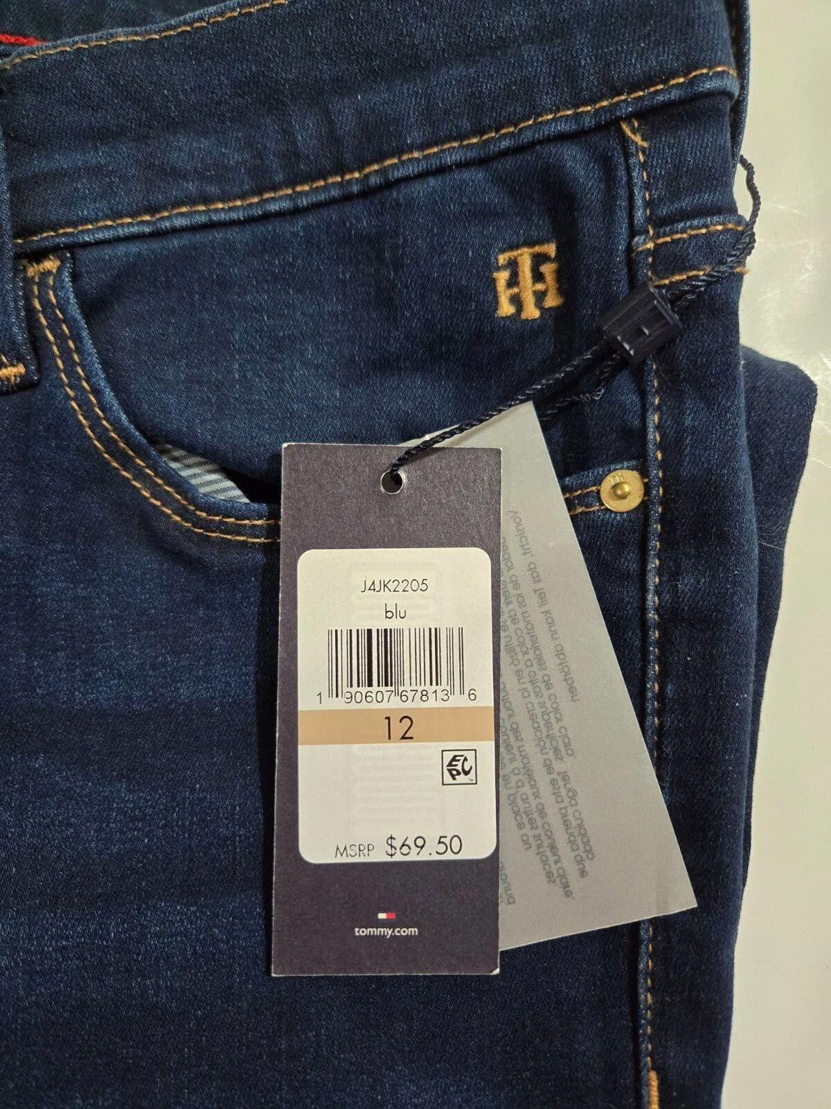 Tommy Hilfiger Women's Tommy Hilfiger Denim Skinny Midrise Stretch NWT 12 Size 34" / US 12 / IT 48 - 2 Thumbnail