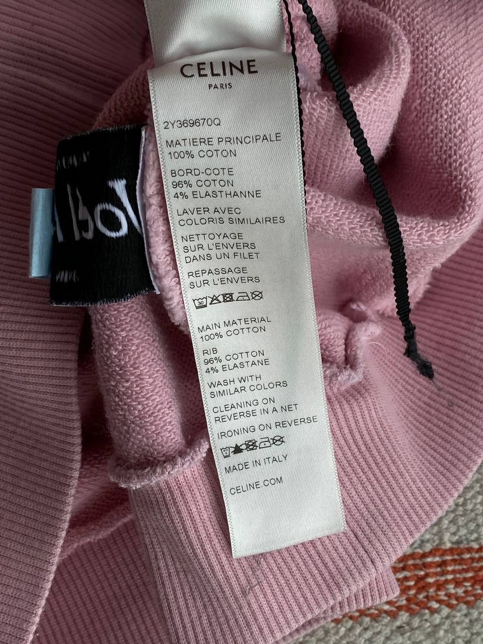 Celine Celine Pink Cotton Hoodie Size US XS / EU 42 / 0 - 5 Thumbnail