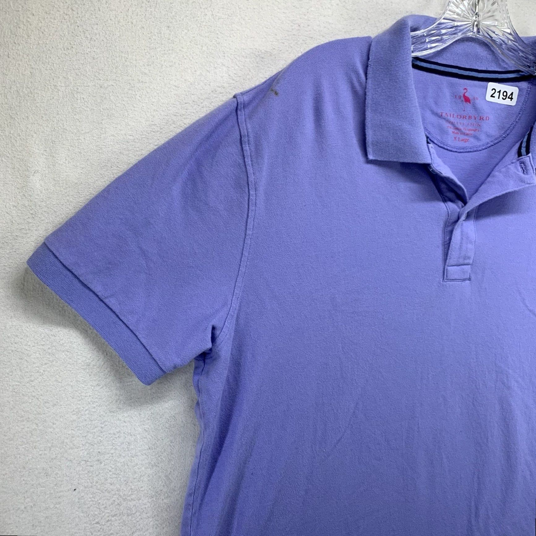 Tailorbyrd TAILORBYRD Polo Shirt Men XL Golf Super Soft Stretch Periwinkle Lightly Worn Size US XL / EU 56 / 4 - 4 Thumbnail