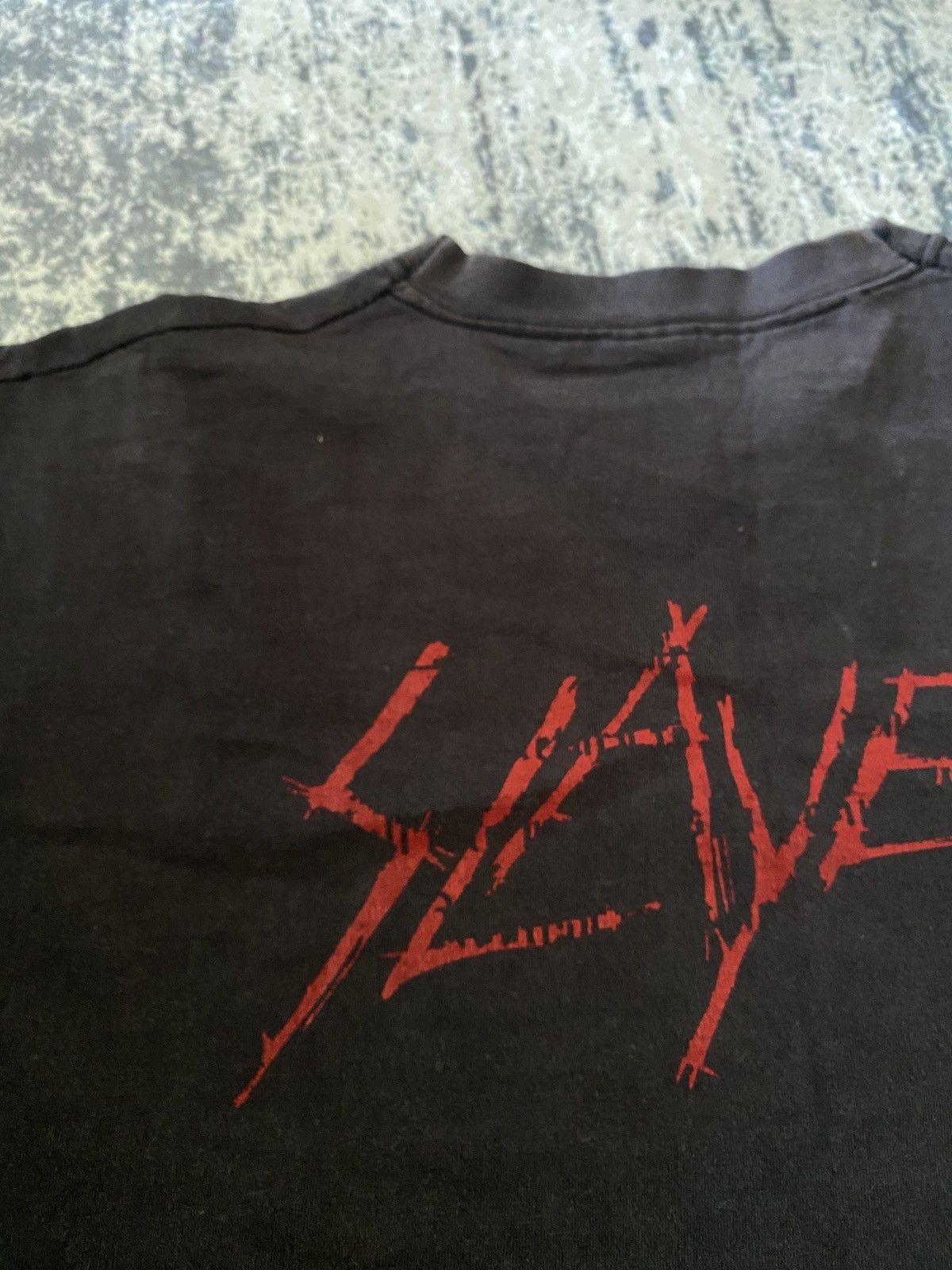 Band Tees Sun faded washed vintage big logo slayer band tee 00s Size US M / EU 48-50 / 2 - 6 Thumbnail