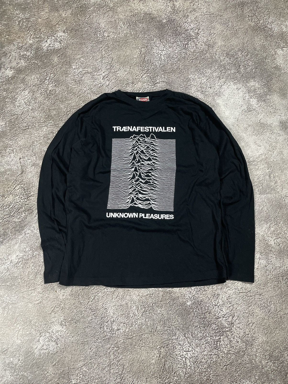 Vintage Vintage 90s Joy Division Unknown Pleasures Graphic Tee Black Size US M / EU 48-50 / 2 - 2 Thumbnail