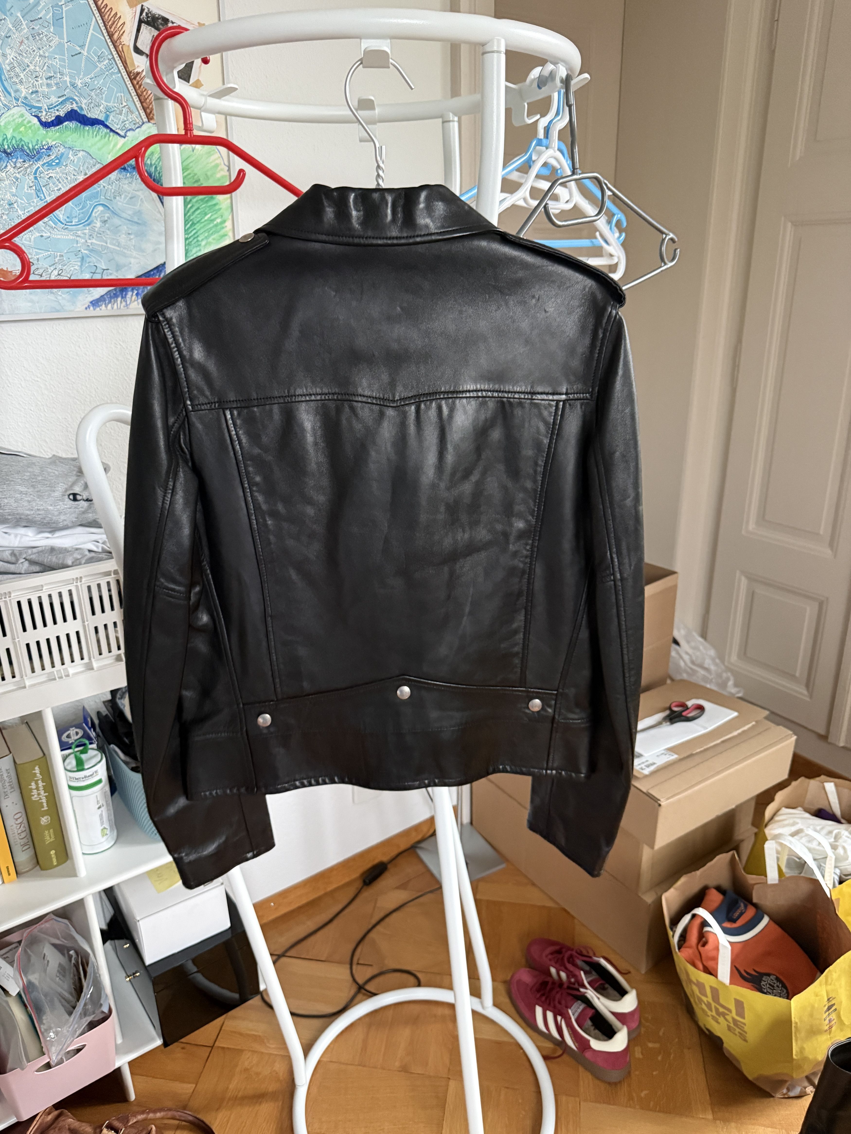 Yves Saint Laurent YSL Leather Jacket Size US L / EU 52-54 / 3 - 3 Thumbnail