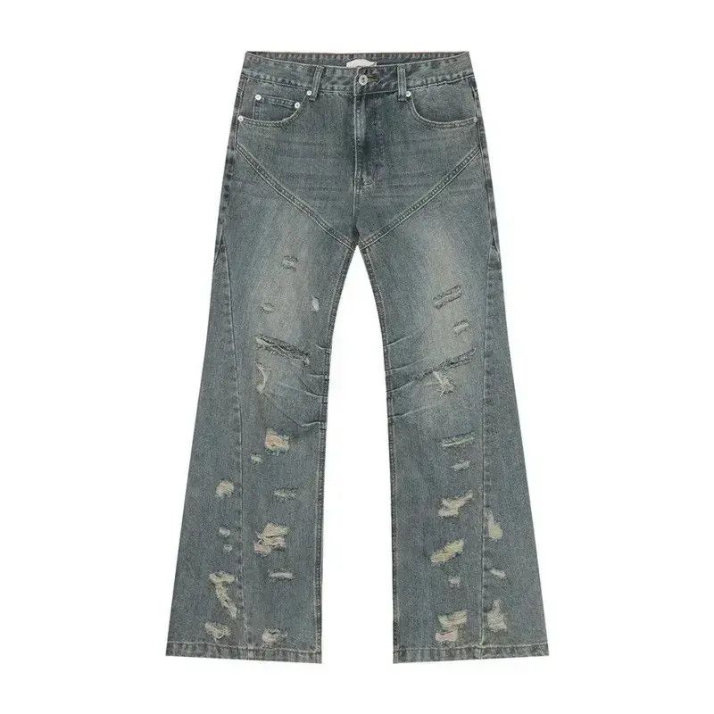 Japanese Brand Casual Pleated Wide Leg Jeans Size US 32 / EU 48 - 3 Thumbnail