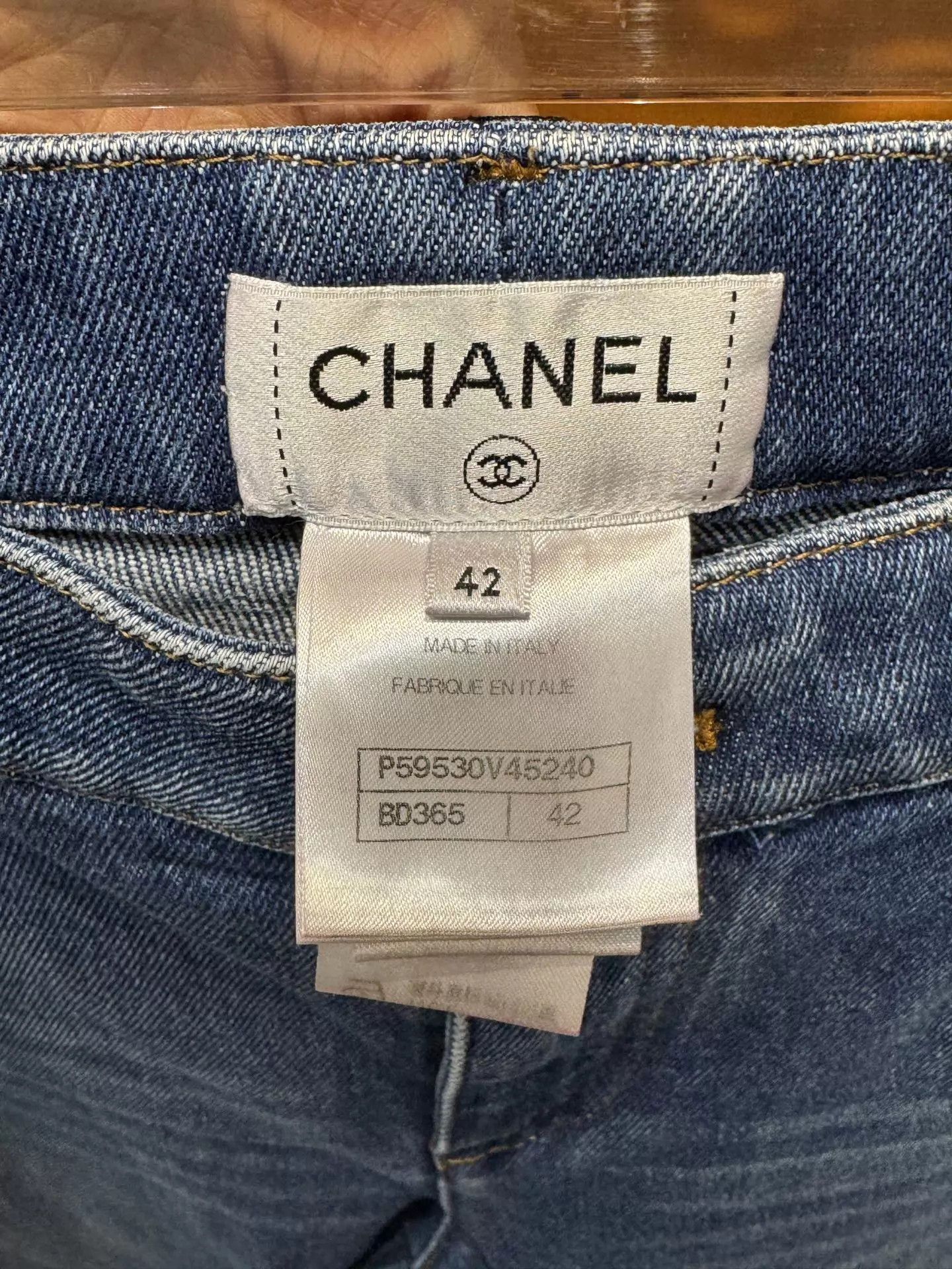 Chanel Chanel Side Color Block Tweed Classic Fit Denim Jeans Size 30" / US 8 / IT 44 - 6 Thumbnail