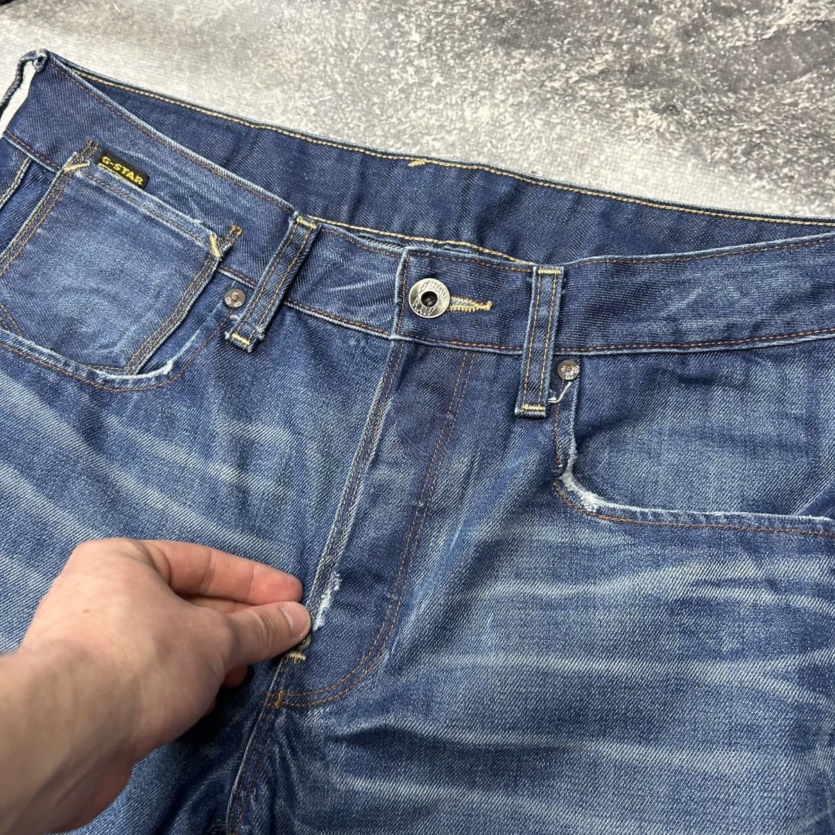 G-Star Mens G-Star Raw Denim Bananas Streetwear opium jeans Size US 32 / EU 48 - 12 Thumbnail