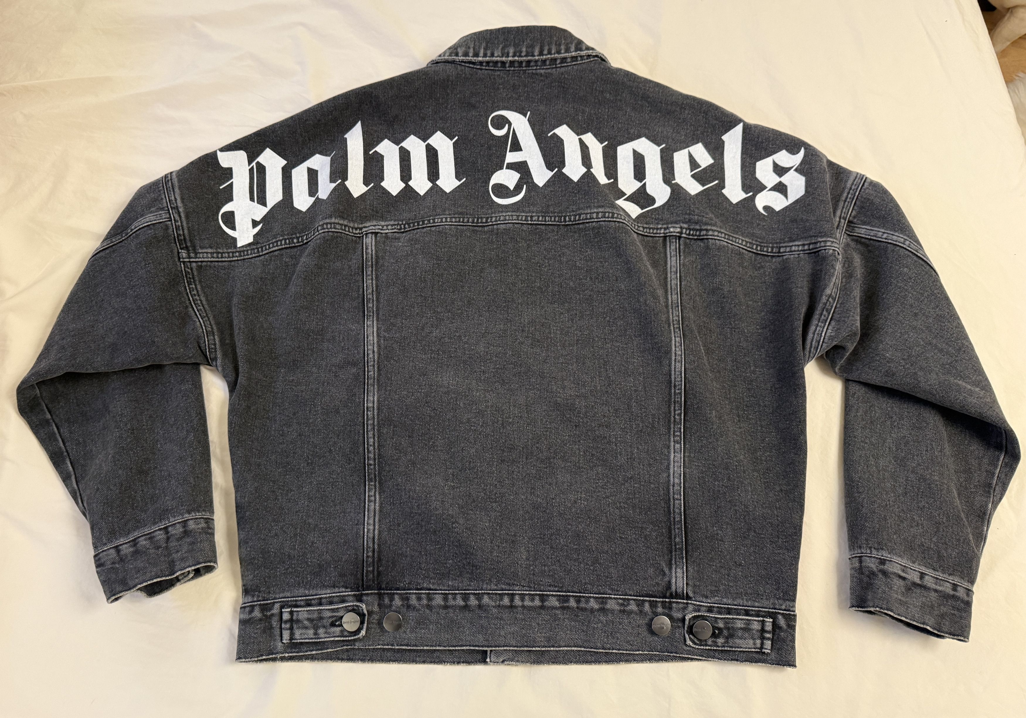 Palm Angels Palm Angels Logo Denim Jacket Size US M / EU 48-50 / 2 - 1 Thumbnail