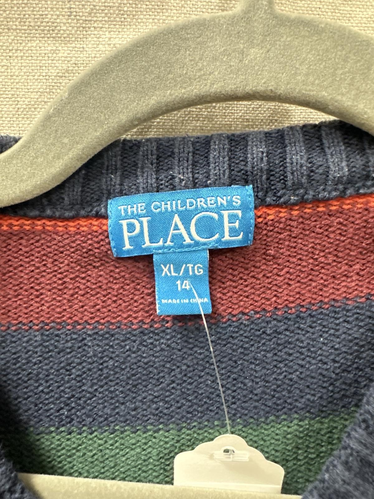 Designer Vibrant Striped Sweater for Kids - The Children's Place XL Size US XXS / EU 40 - 2 Thumbnail