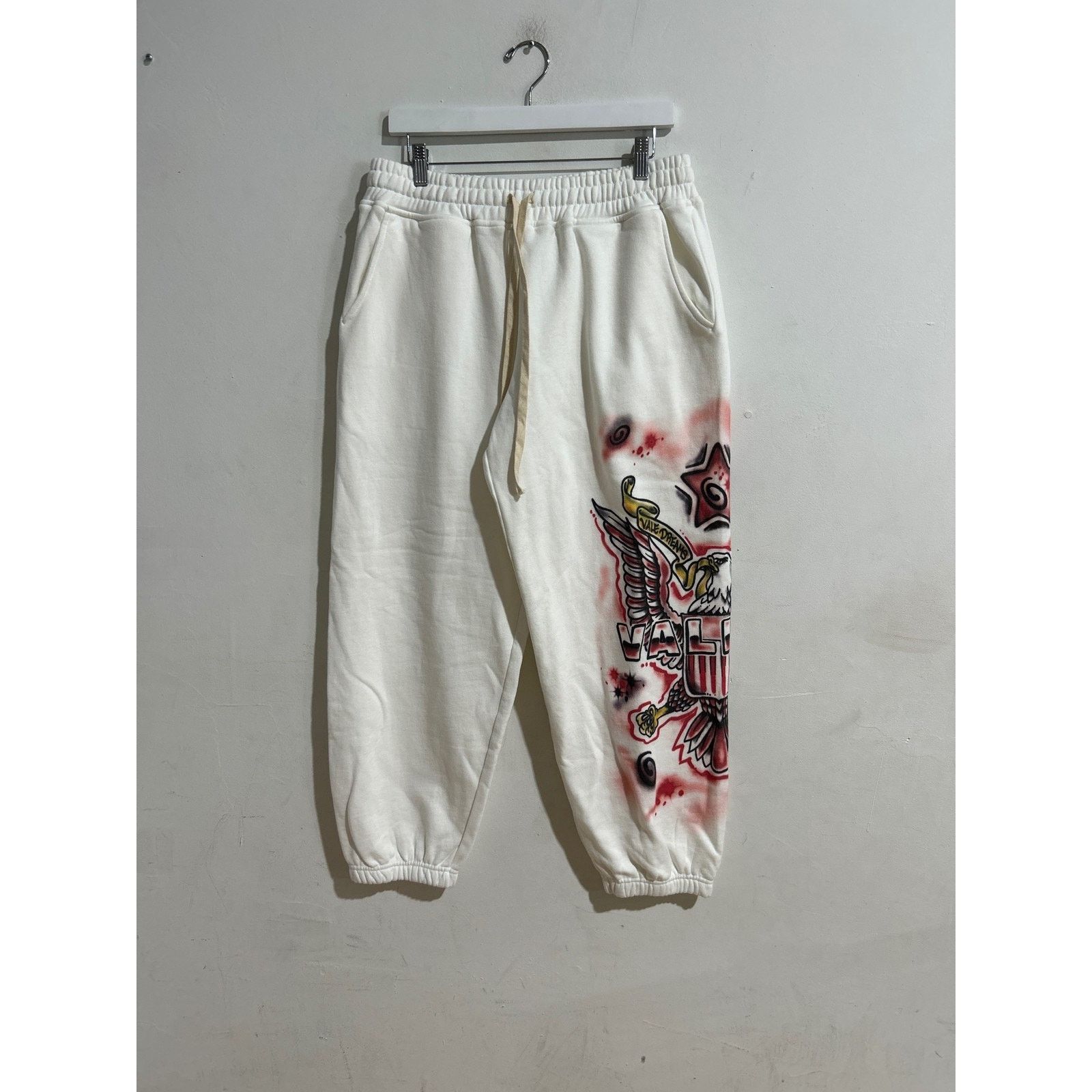 Vale VALE FOREVER FLAG JOGGER SWEAT PANT WHITE SIZE SMALL NEW Size US 30 / EU 46 - 1 Thumbnail