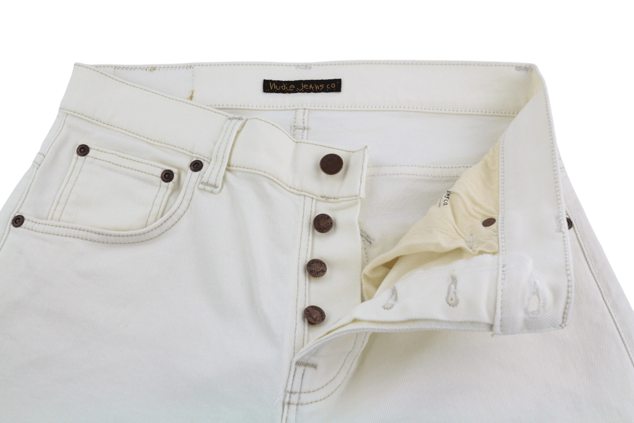 Nudie Jeans SLEEPY SIXTEN W28/L30 Ecru Denim Straight 82680 Size US 28 / EU 44 - 4 Thumbnail