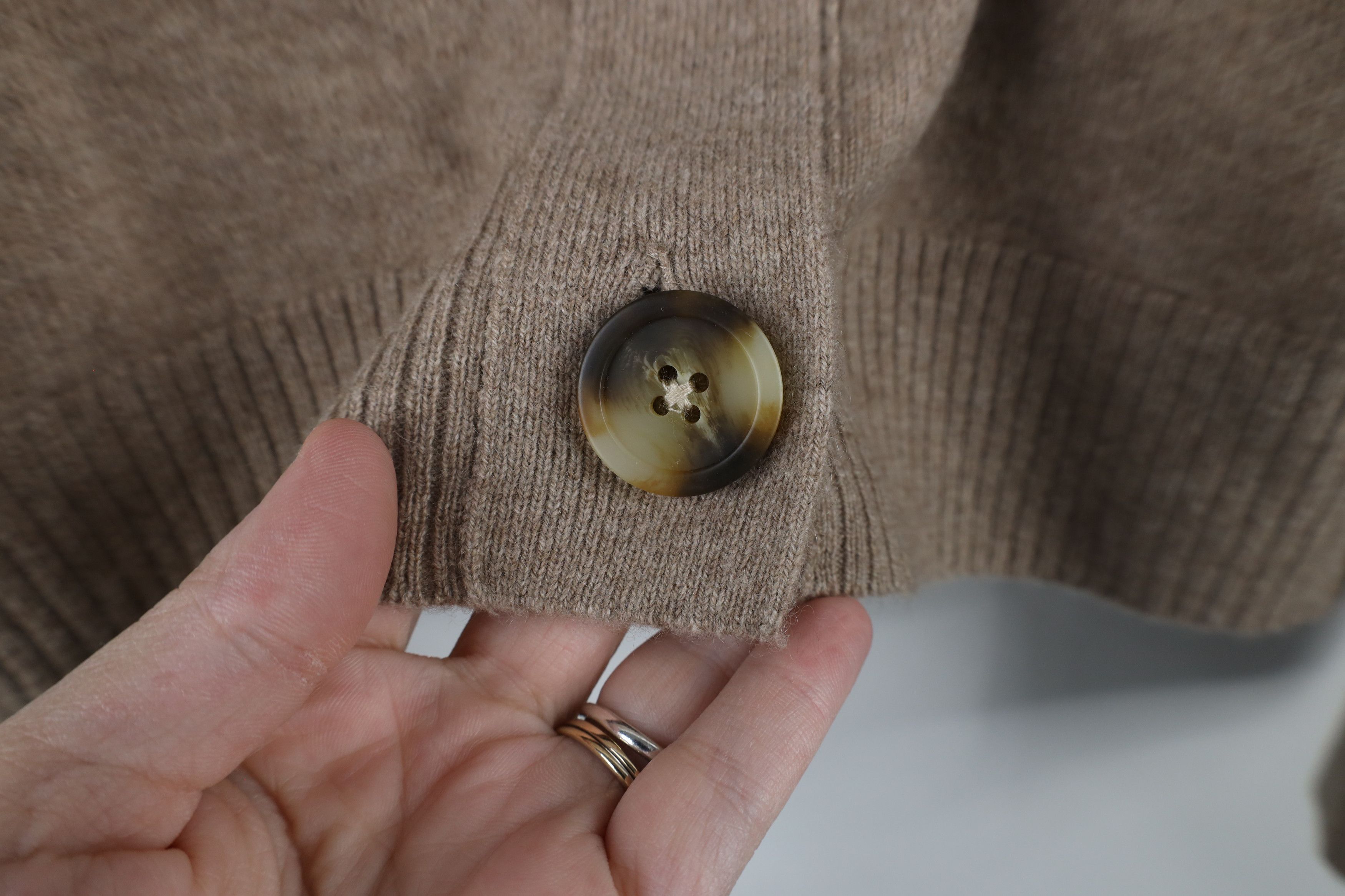 Madewell × Vintage Madewell (Re)sponsible Cashmere Knit Upton Cardigan Sweater Size S / US 4 / IT 40 - 6 Thumbnail