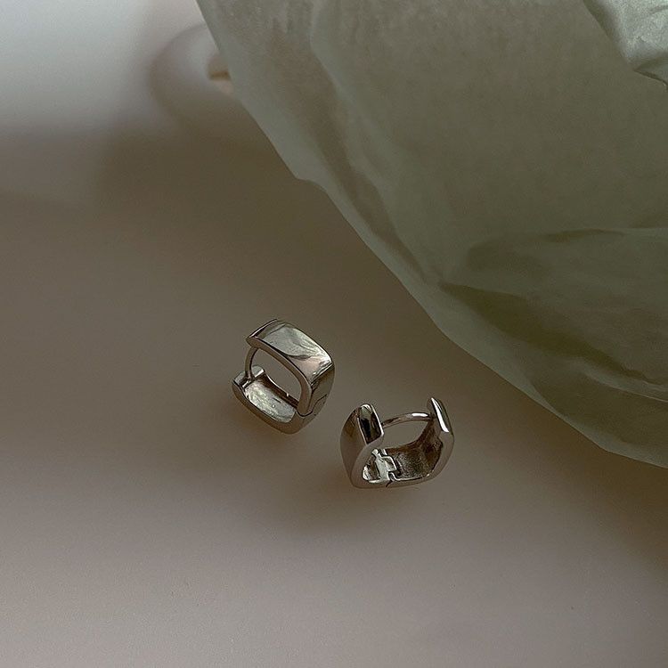 Jewelry Dark Earrings One Pairs Chrome Jewelry Size ONE SIZE - 1 Thumbnail