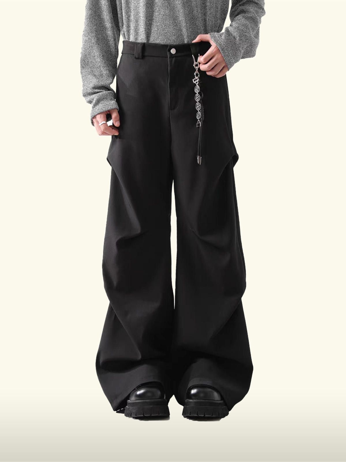 Japanese Brand High-Waisted Plated Wide-Leg Pants Size US 32 / EU 48 - 3 Thumbnail