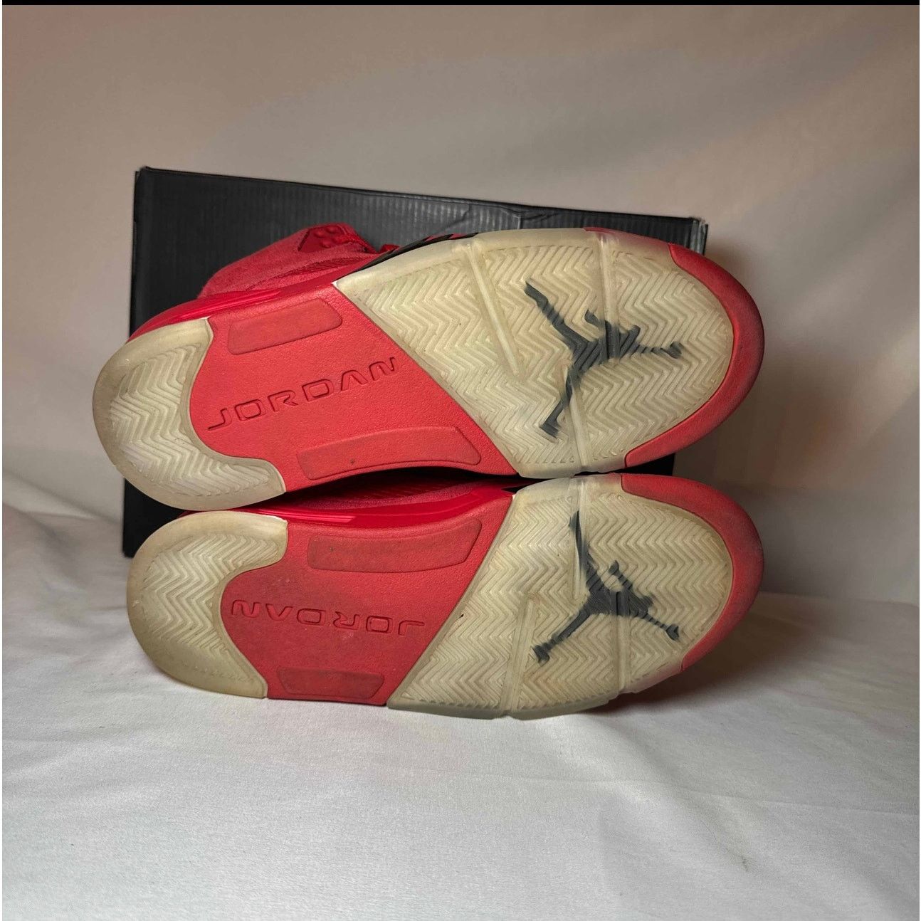 Jordan Brand × Nike Size 7.5 - Nike Air Jordan 5 Retro Red Suede Men's Shoes Size US 7.5 / EU 40-41 - 6 Thumbnail