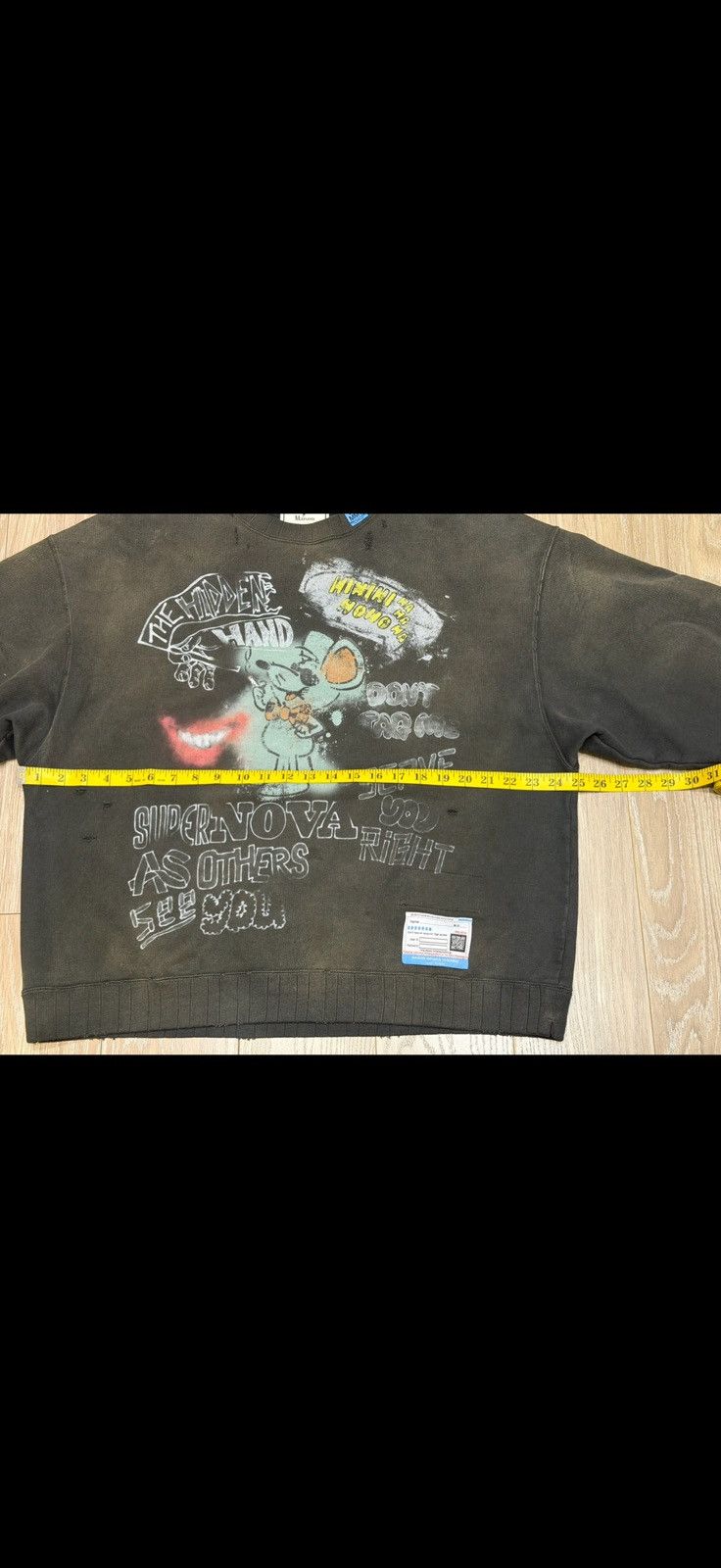 Maison MIHARA YASUHIRO Maison Mihara Yasuhiro Distressed Sweatshirt Size US L / EU 52-54 / 3 - 15 Thumbnail