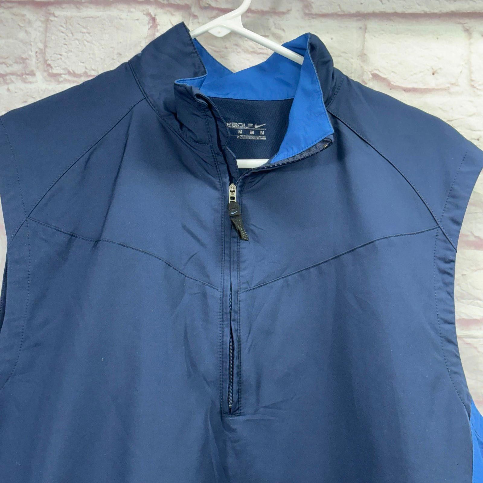 Nike Nike Blue Sleeveless Golf Windbreaker Vest Men's Size Medium Size US M / EU 48-50 / 2 - 2 Thumbnail