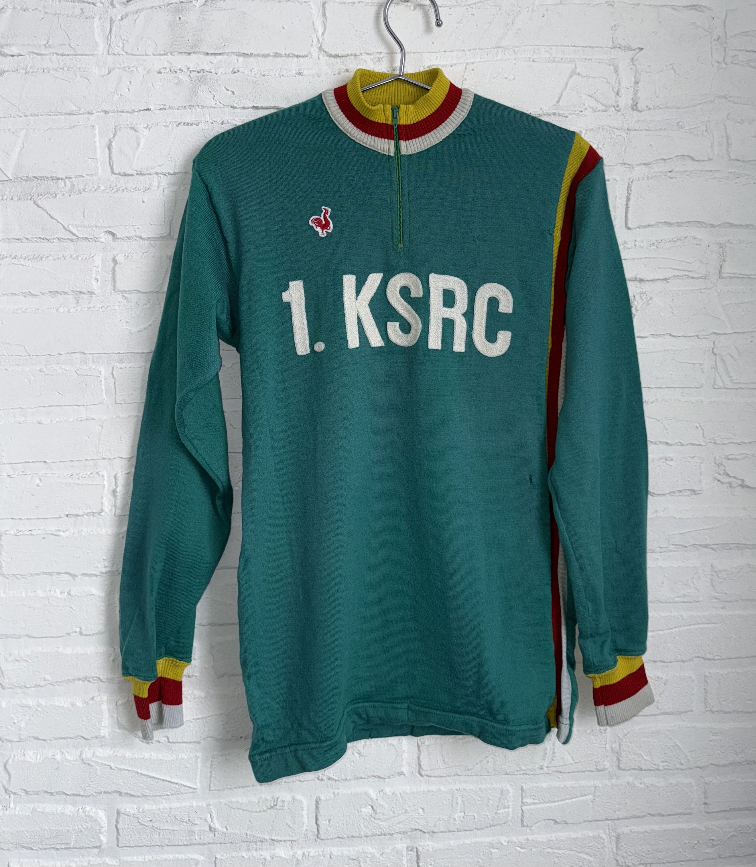 Other RARE Vintage 1970s De Marchi wool cycling jersey 1.KSRC Size US M / EU 48-50 / 2 - 1 Thumbnail