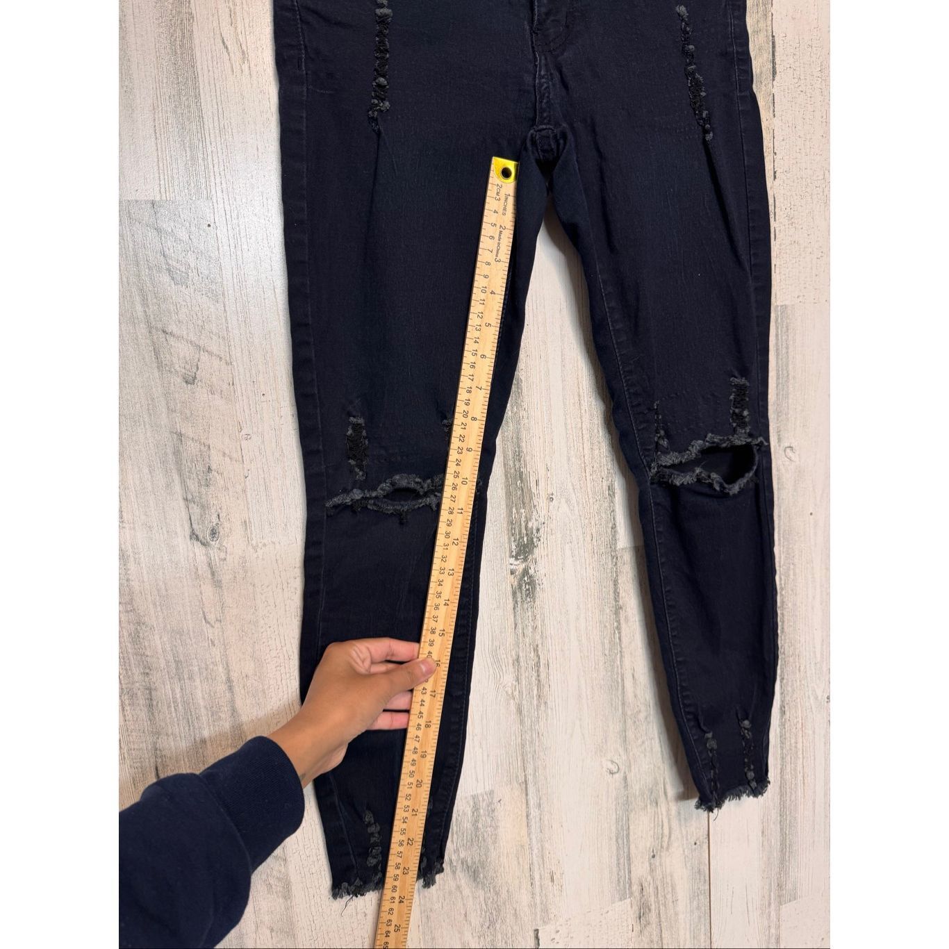 Other VIP Jeans Black Distressed Skinny Jeans Women’s Size 7 Size 28" / US 6 / IT 42 - 12 Thumbnail