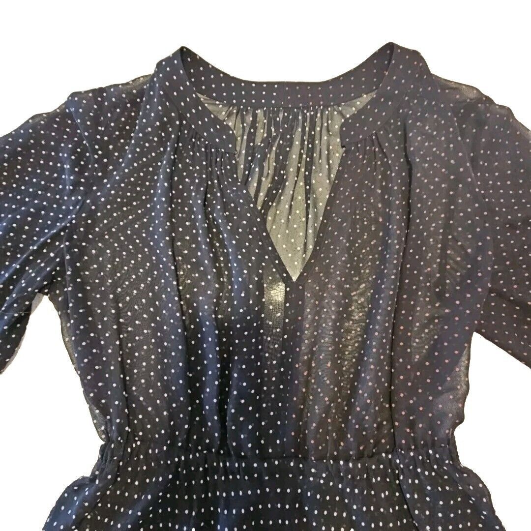 Akris Akris Mulberry Silk Dress Womens Small Sheer Black Two Tone Size S / US 4 / IT 40 - 6 Thumbnail