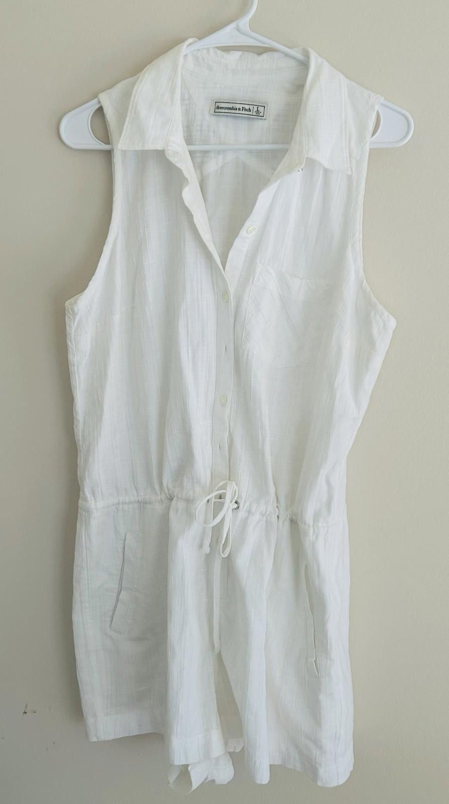 Abercrombie & Fitch Abercrombie & Fitch Romper Size L Summer Boho 100% Cotton Size 36" / US 14 / IT 50 - 1 Thumbnail