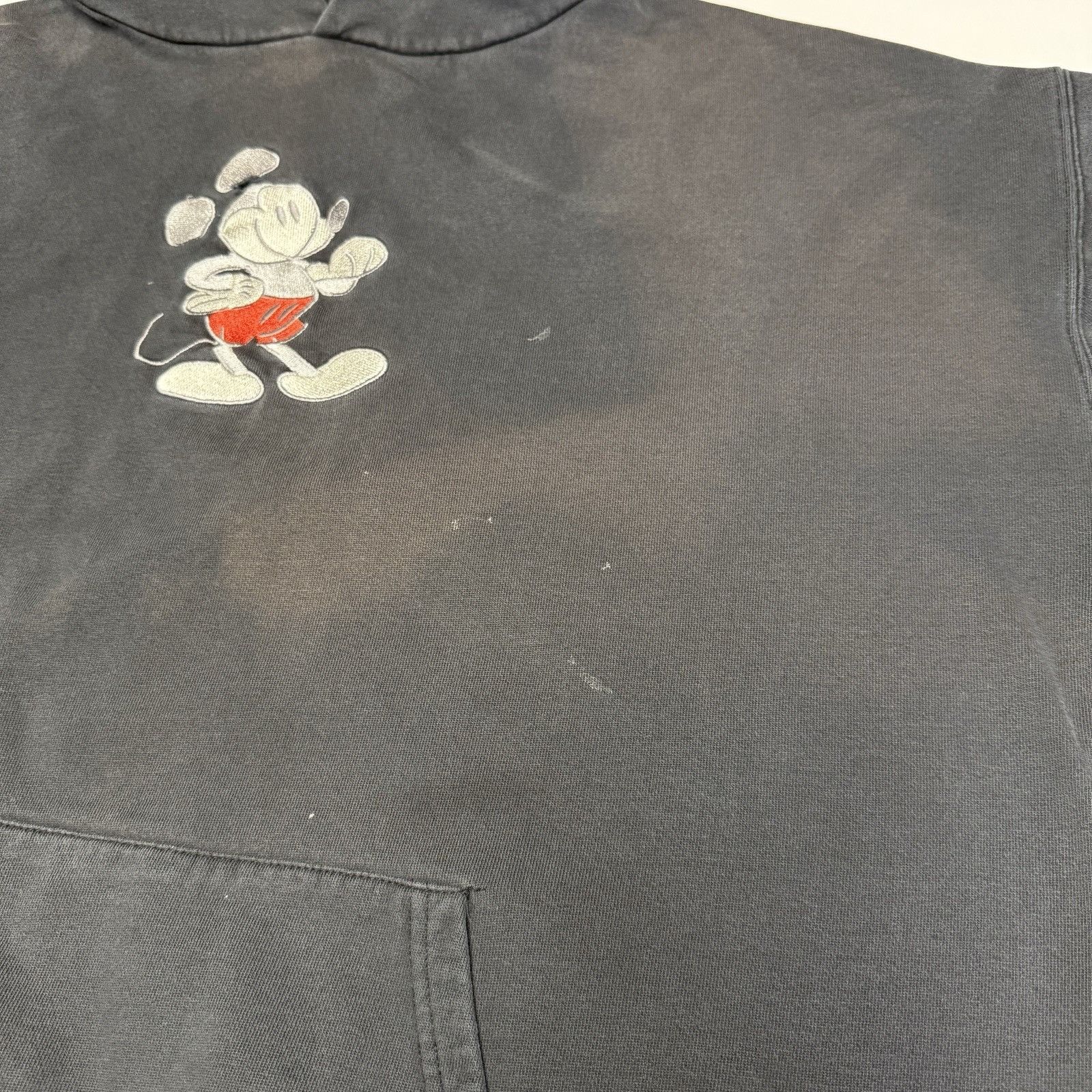 Mickey Mouse Vintage Mickey Mouse Hoodie Sweatshirt Black Embroidered 2XL Size US XXL / EU 58 / 5 - 7 Thumbnail