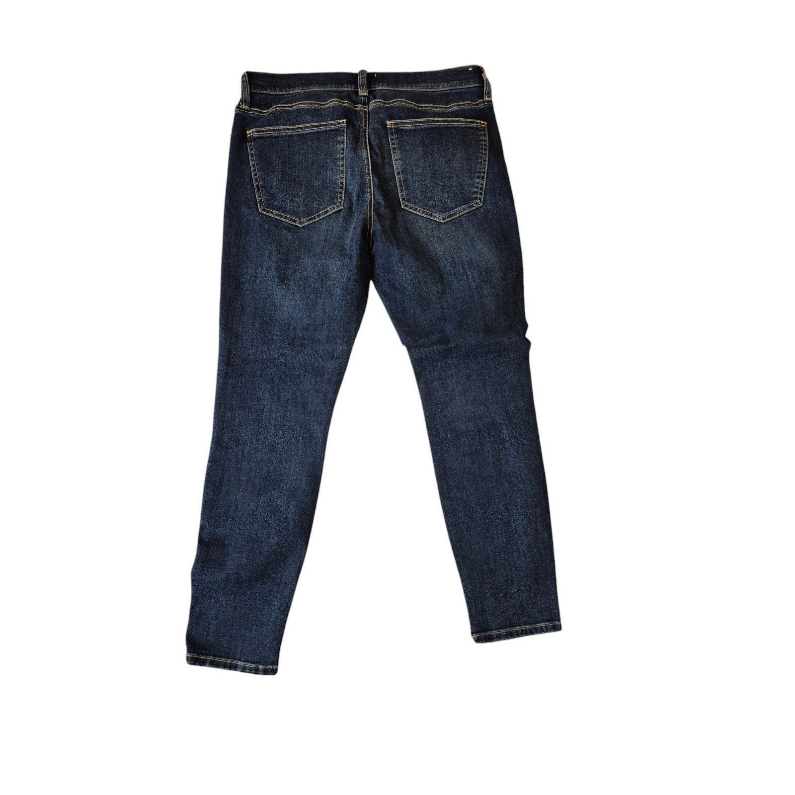 Current/Elliot Current/Elliot Dark Wash Skinny Jeans Mid Rise Stretch Denim Size 30" / US 8 / IT 44 - 2 Thumbnail