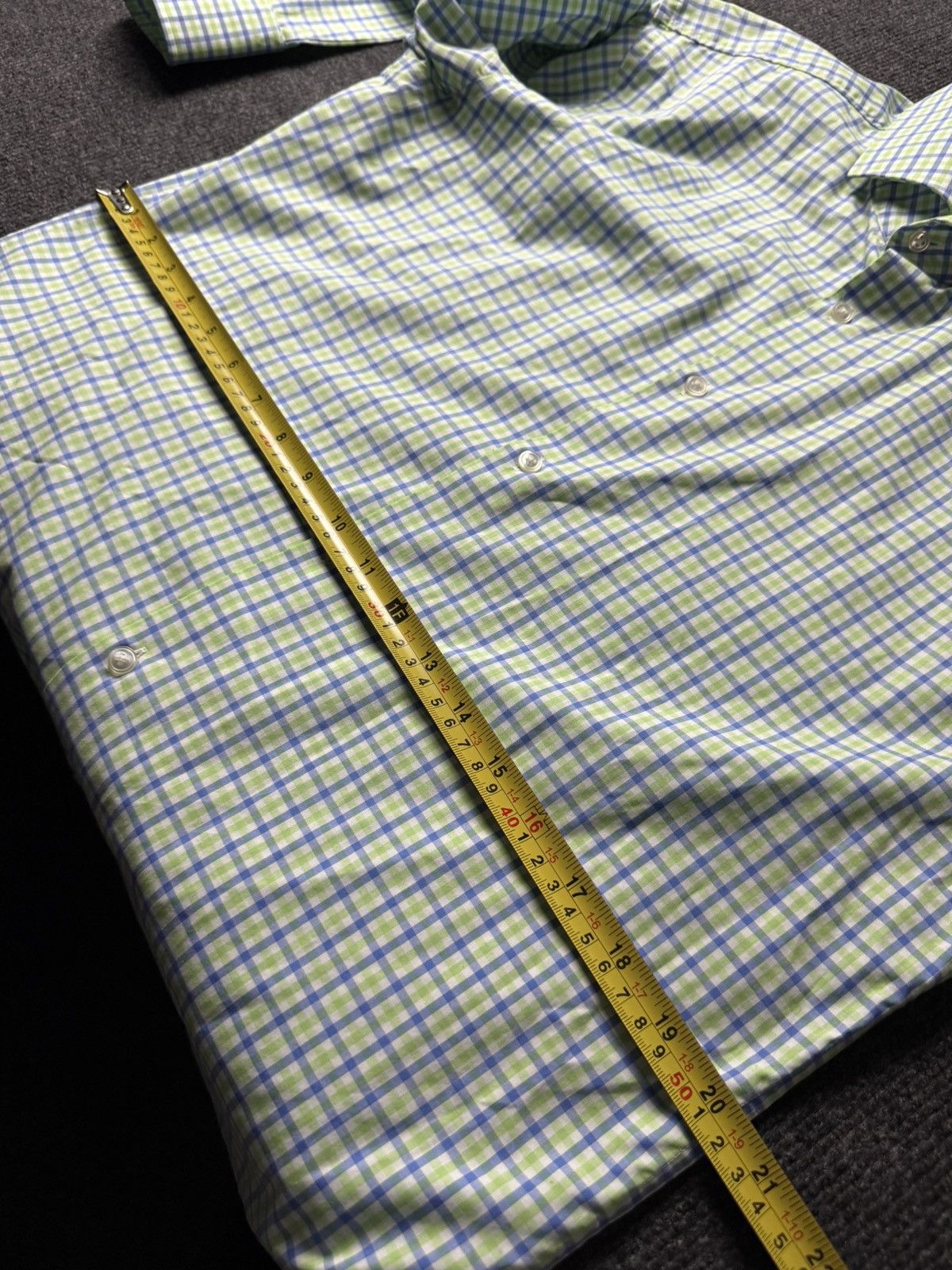 Hugo Boss Luxury 00s Hugo Boss Slim Fit Check Shirt Green Blue Mens L Size US L / EU 52-54 / 3 - 15 Thumbnail