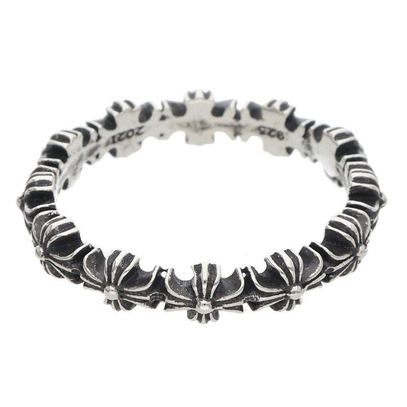 Chrome Hearts Chrome Hearts Tiny ECH Plus Band Silver Ring Size ONE SIZE - 2 Thumbnail