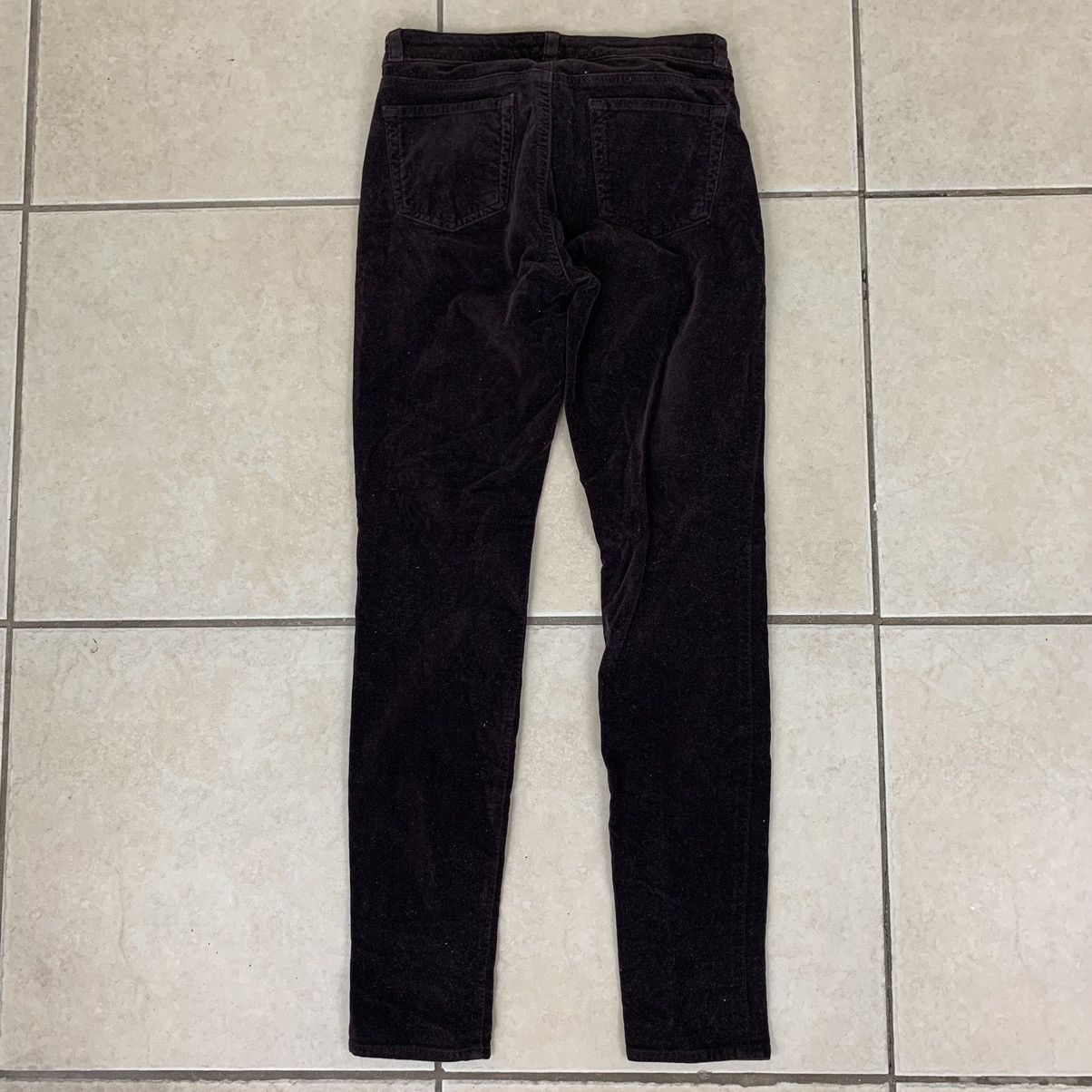 J Brand J Brand Mayan Super Skinny Burgundy Suede Pants Size 27 Size 27" / US 4 / IT 40 - 3 Thumbnail