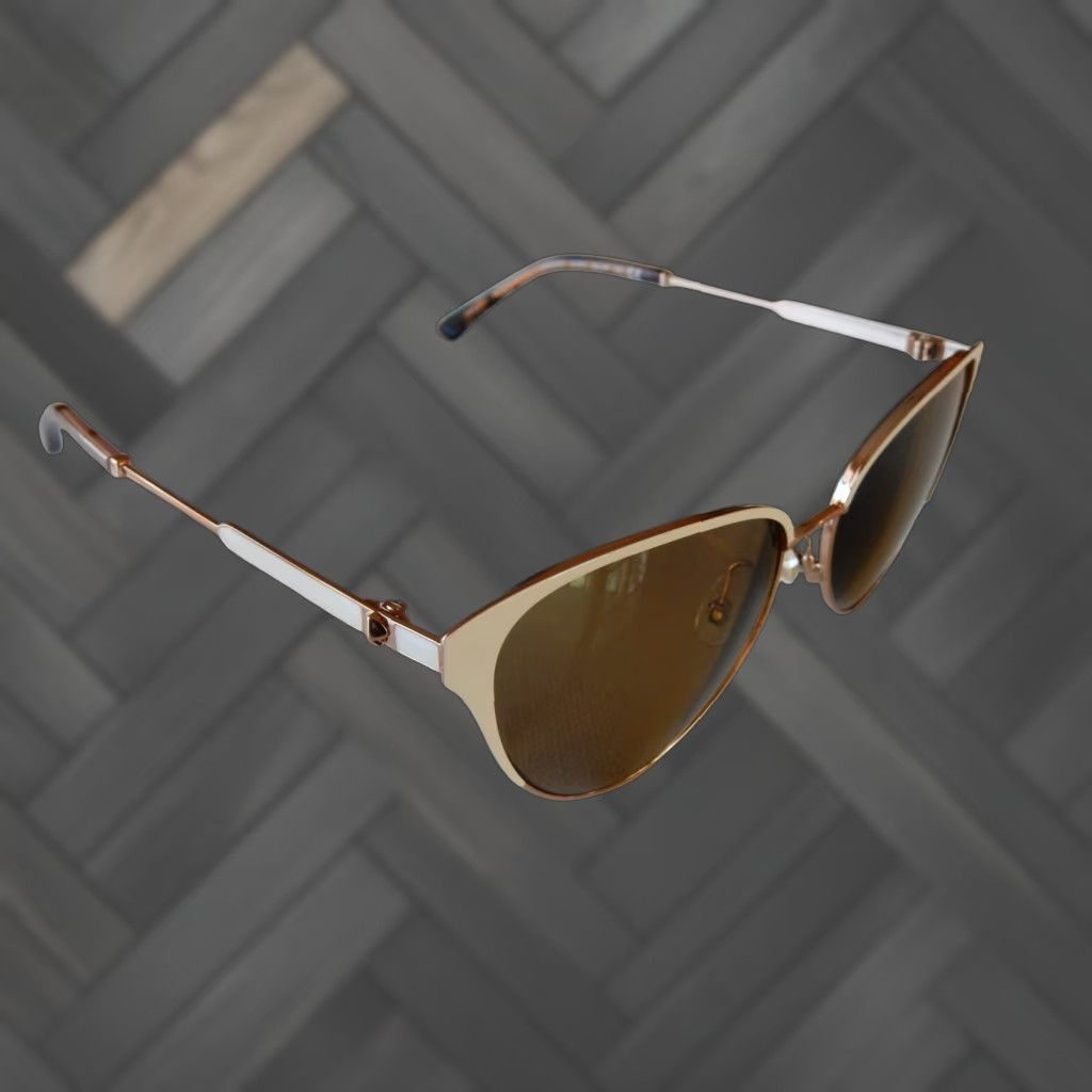 Vintage VINTAGE Kate Spade Sunglasses Frames Only Women Adult 56mm Gold Prescription 2010s Size ONE SIZE - 1 Thumbnail