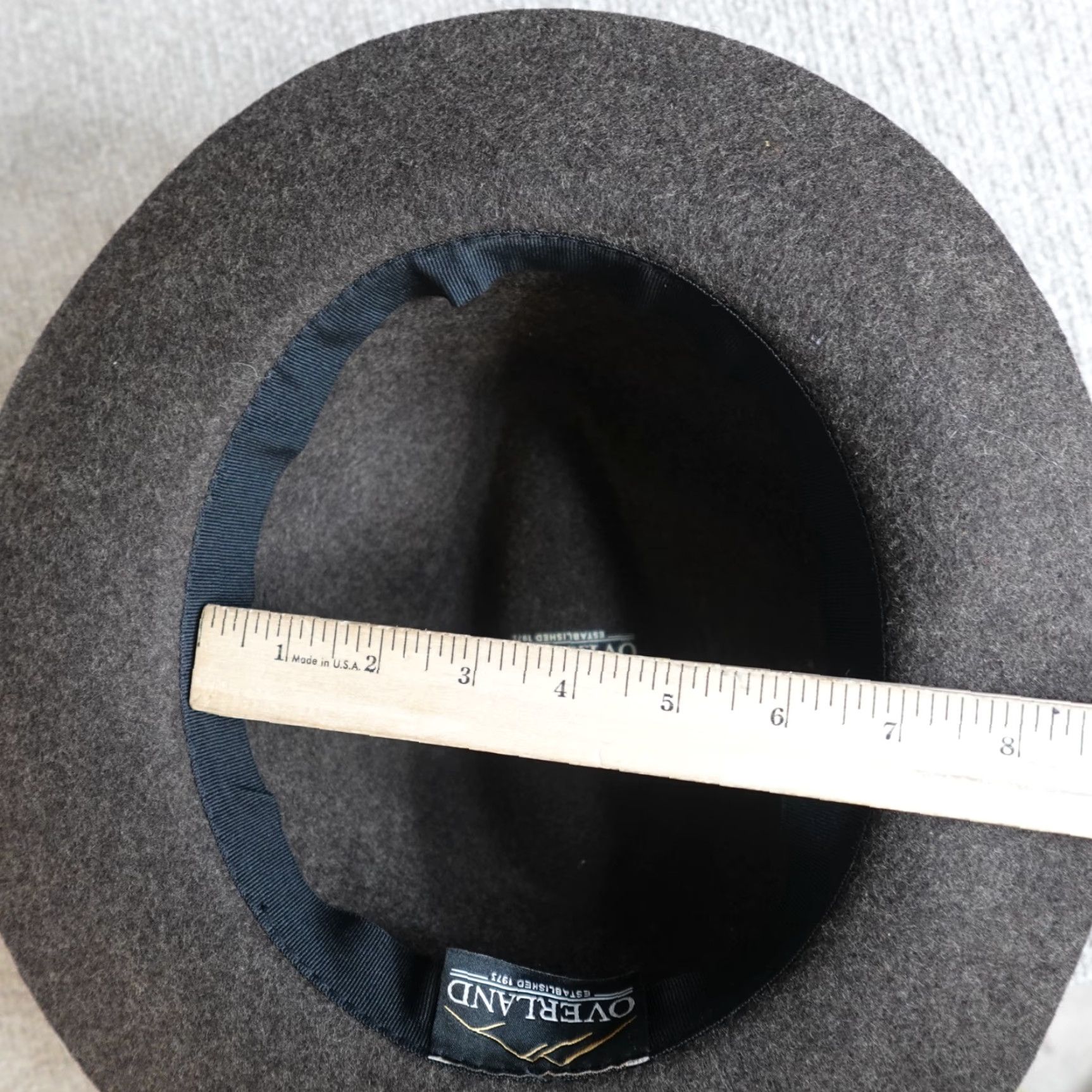 Vintage VINTAGE Overland Fedora Hat L Brown Wool Felt Mens Size ONE SIZE - 6 Thumbnail