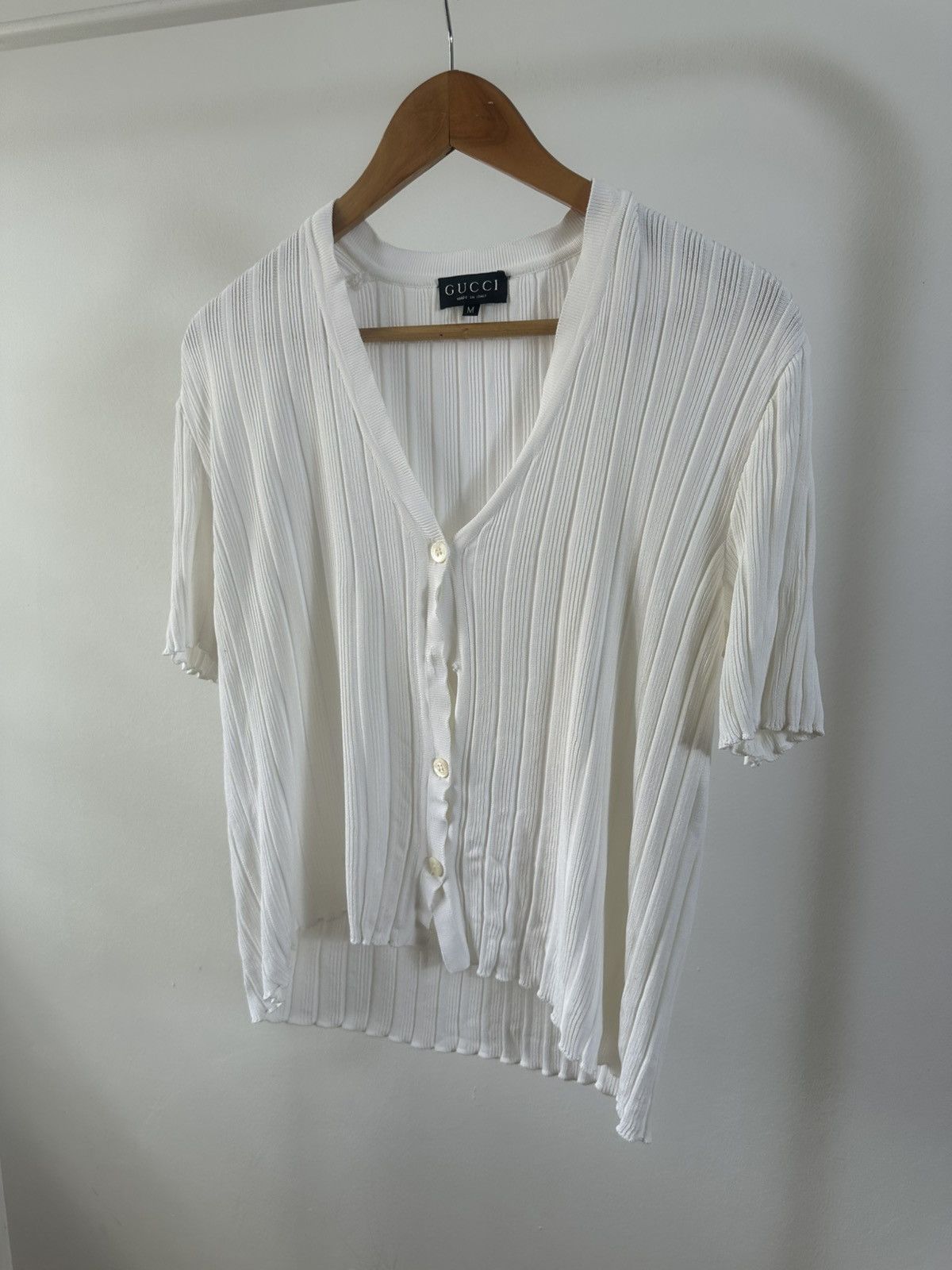 Gucci Gucci Tom Ford Era 1996 Ribbed Knit Cardigan Size US M / EU 48-50 / 2 - 2 Thumbnail