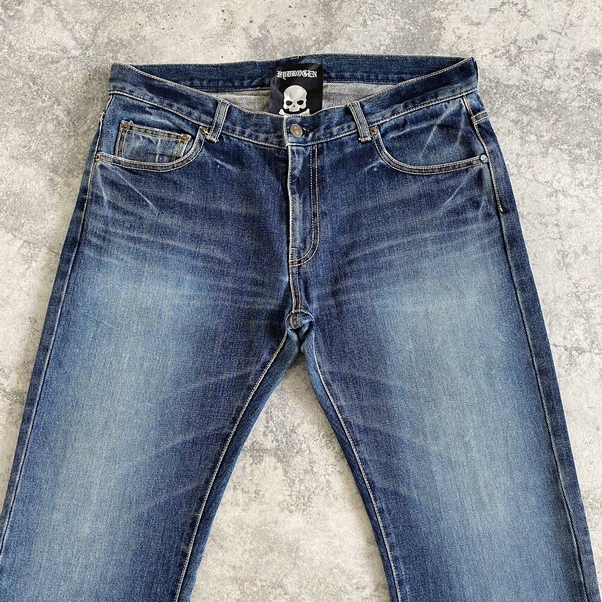 HYDROGEN Hydrogen made In Japan Skull 💀 Goth Denim Jeans Size US 32 / EU 48 - 4 Thumbnail