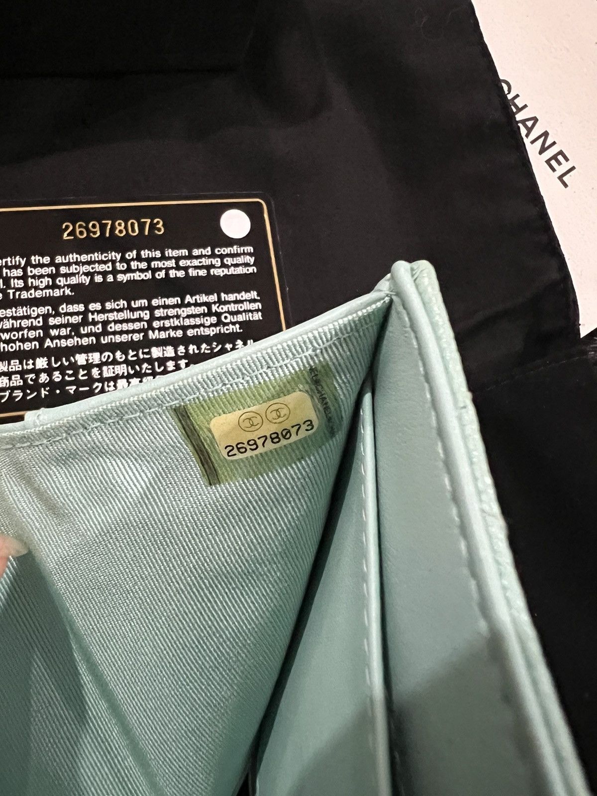 Chanel Chanel Tiffany blue classic flap small wallet Size ONE SIZE - 13 Thumbnail