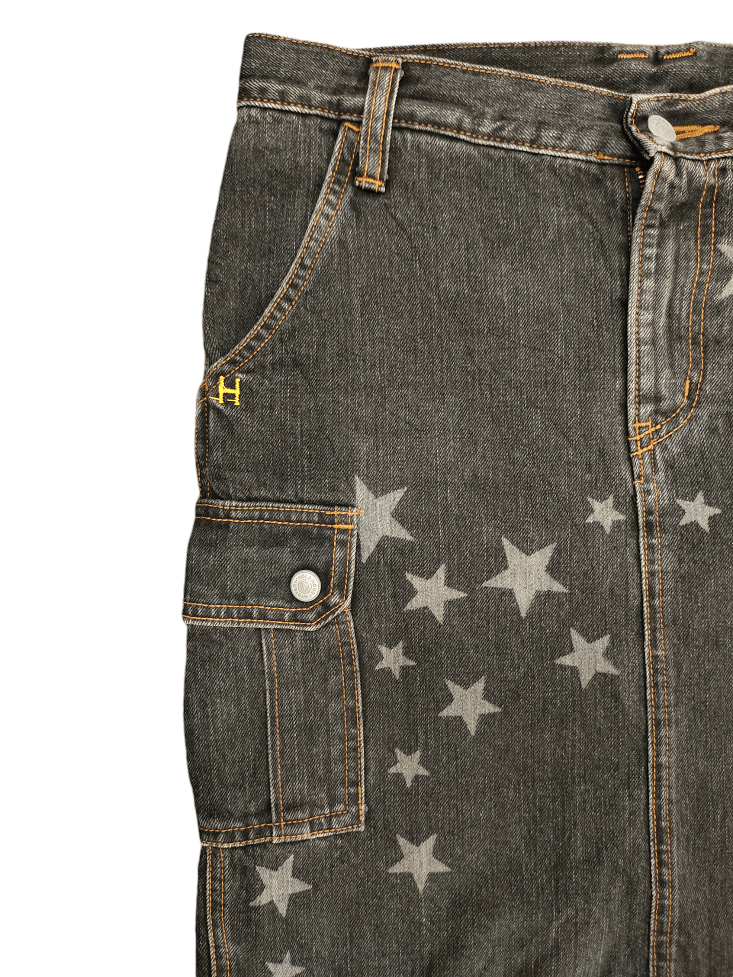 Hysteric Glamour Vintage 90s Hysteric Glamour Stars Cargo Denim Skirt Size 31" - 4 Thumbnail