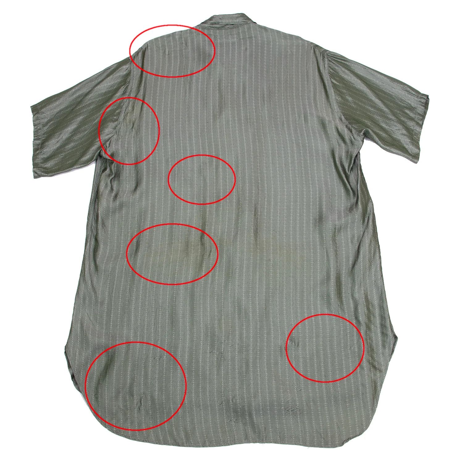 Yohji Yamamoto Yohji Yamamoto Striped Jacquard Rayon Shirt Size US L / EU 52-54 / 3 - 11 Thumbnail