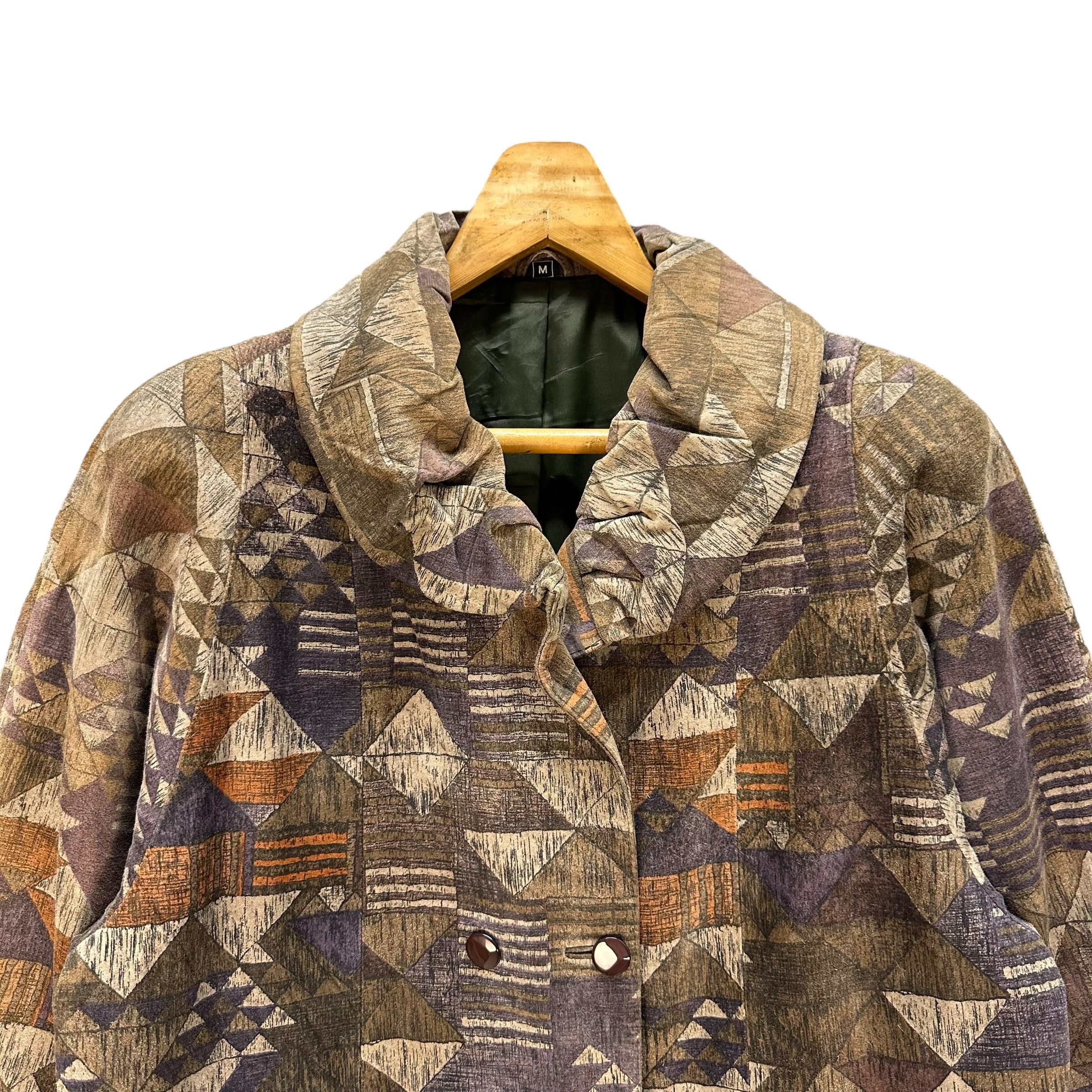 Japanese Brand Vintage PARTINA Tokyo Fur Artwork Design Overcoat #73-1441 Size M / US 6-8 / IT 42-44 - 2 Thumbnail