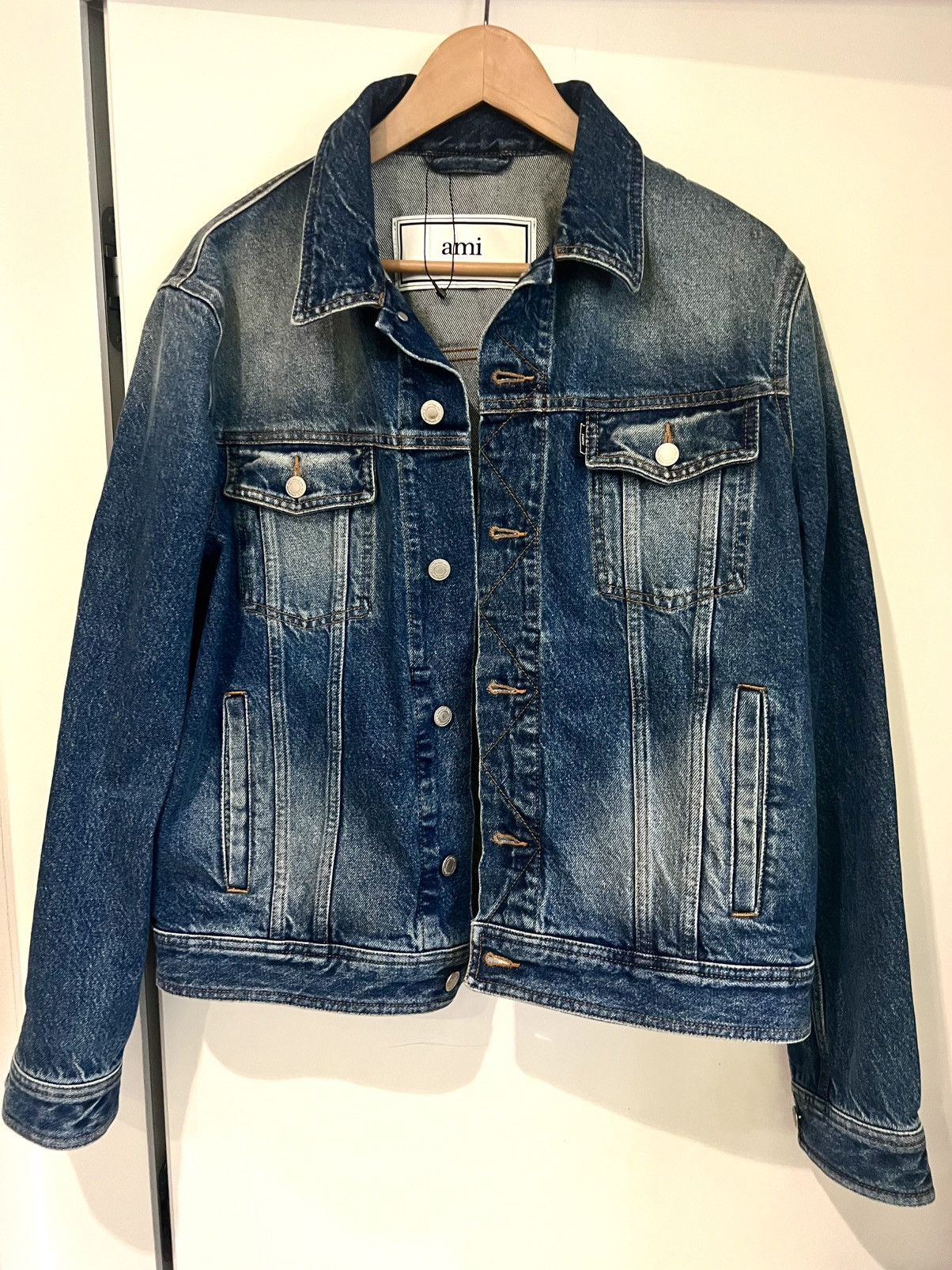 AMI AMI 90´s Wash Gorgeous Denim Jacket Size US L / EU 52-54 / 3 - 4 Thumbnail