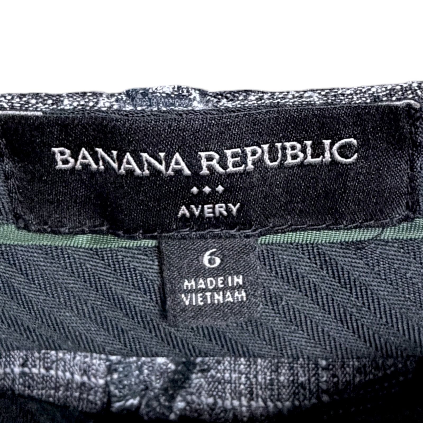 Banana Republic Banana Republic Avery Women's 6 Dark Gray Khaki Pants Slacks Size 28" / US 6 / IT 42 - 3 Thumbnail