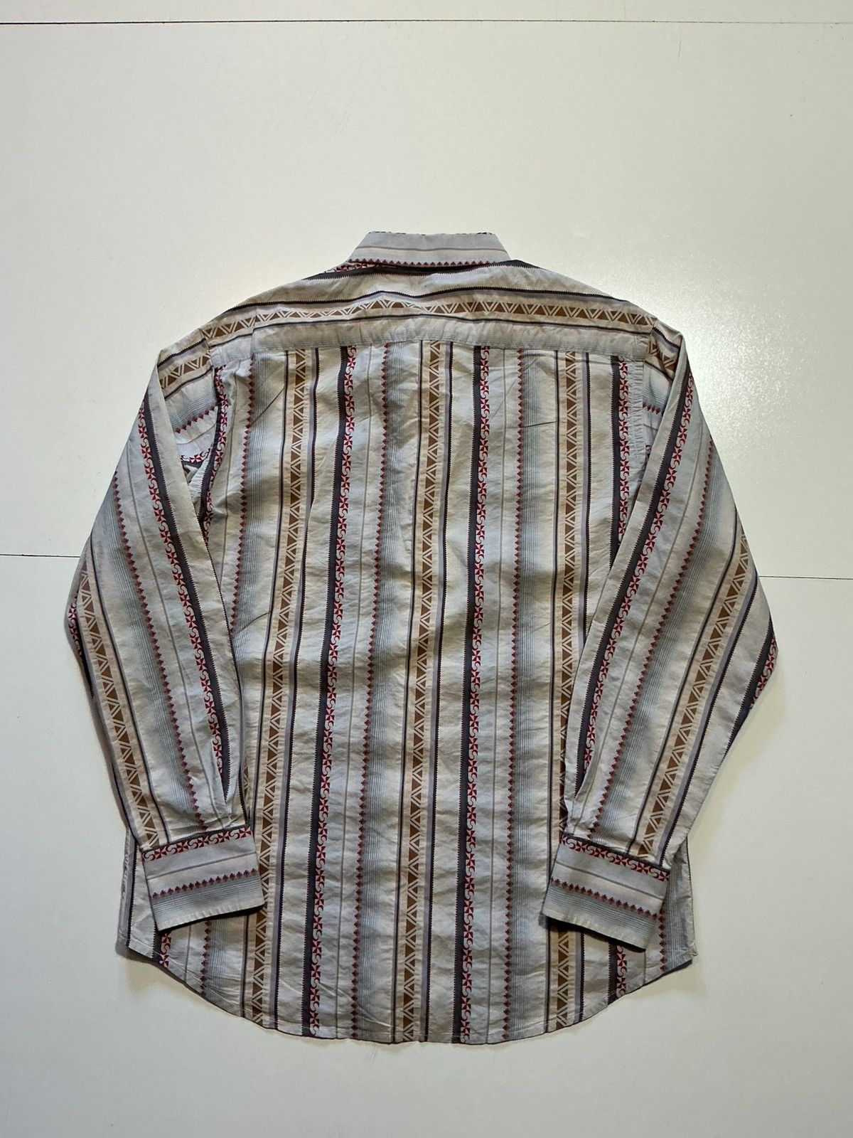 Robert Graham Robert Graham Southwestern Multicolor Striped Button Shirt Size US M / EU 48-50 / 2 - 2 Thumbnail