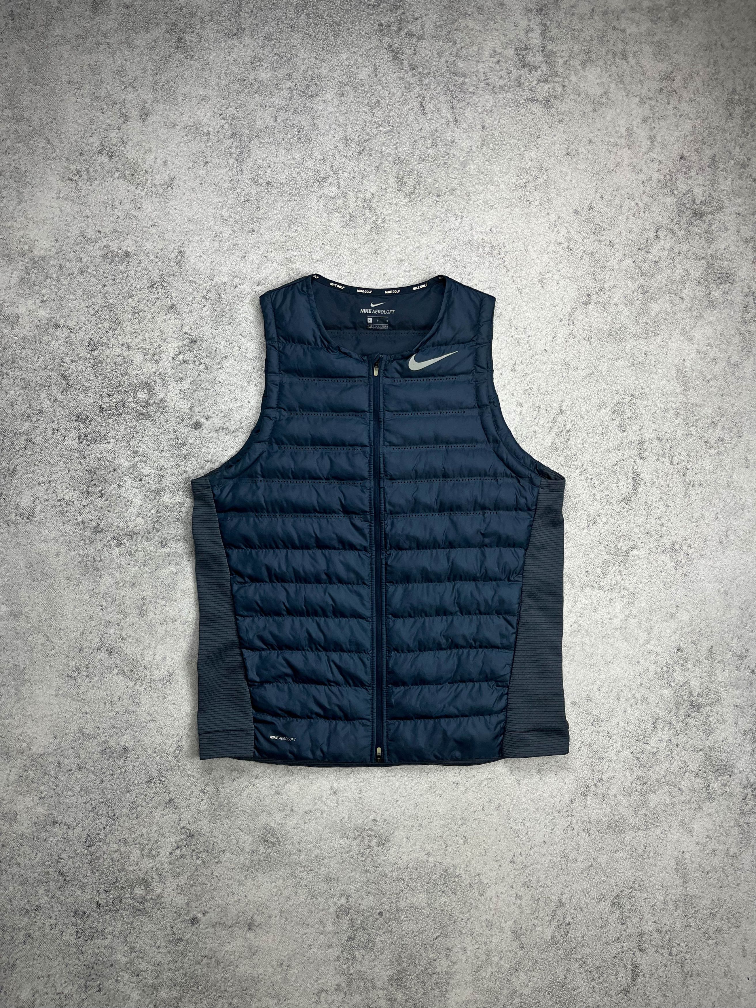 image of Nike Golf Down Vest Blue, Men's (Size Large)