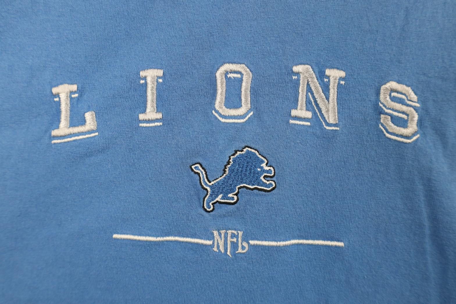 Vintage Vintage Y2K 2005 NFL Detroit Lions Football T-Shirt Blue Size US XL / EU 56 / 4 - 4 Thumbnail