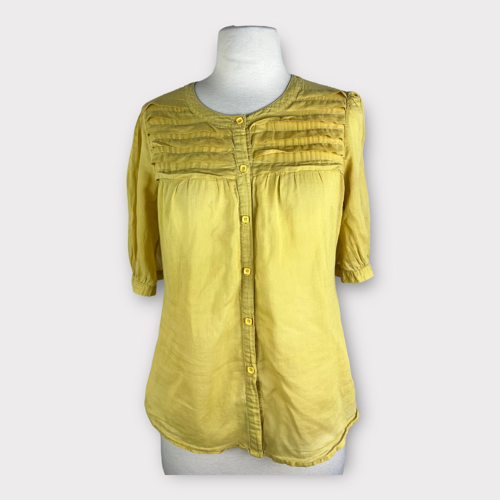 Fossil Fossil | Vintage Y2K Button Down Blouse | Small Size S / US 4 / IT 40 - 5 Thumbnail