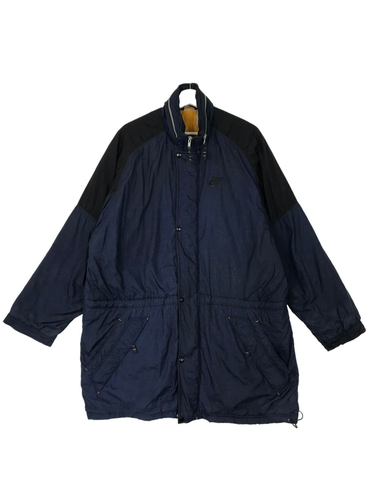 Nike 💥 1990s NIKE BIG LOGO INSULATED LONG JACKET Size US M / EU 48-50 / 2 - 5 Thumbnail
