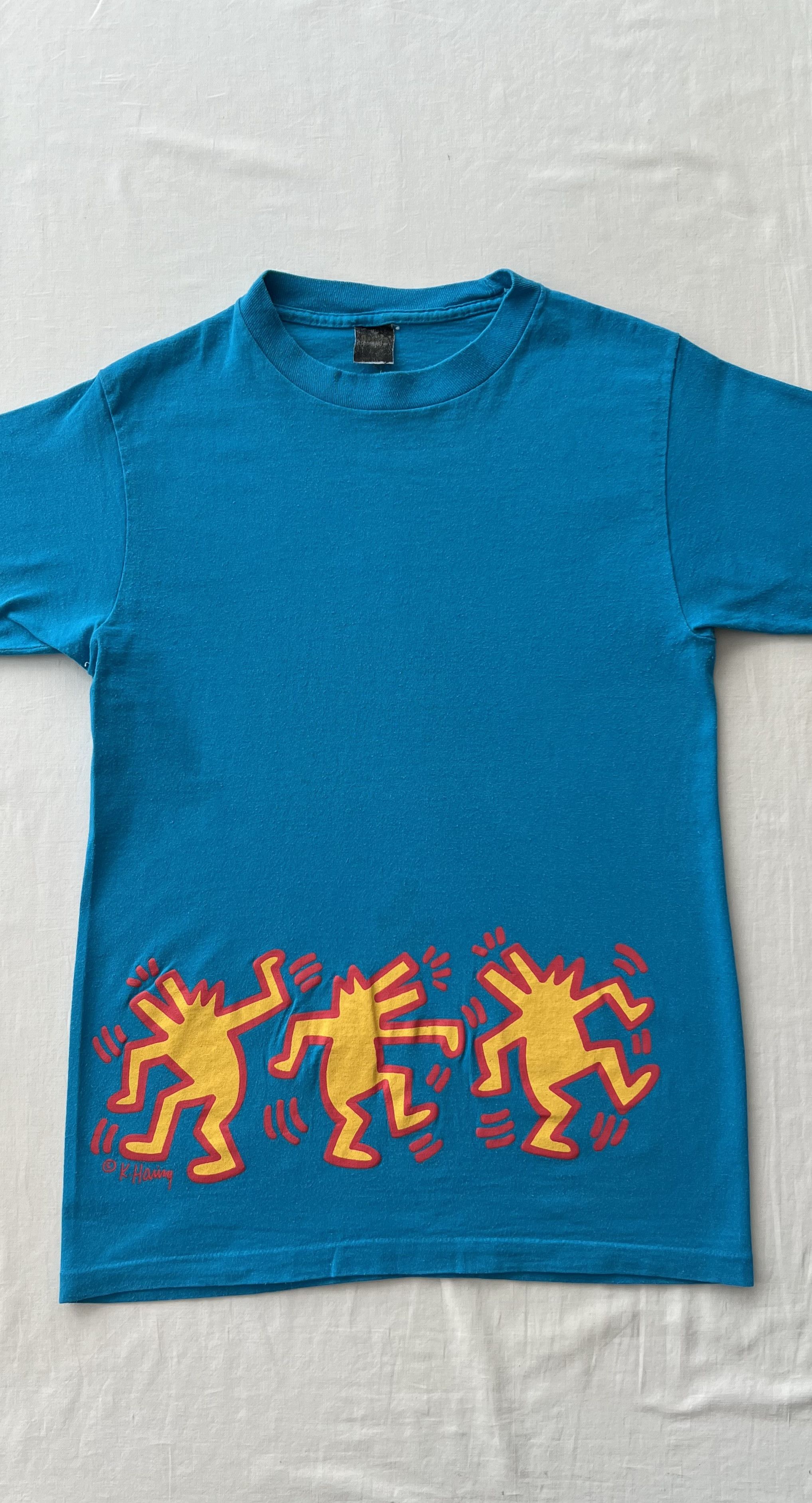 Arts & Science Vintage 80s Keith Haring Dancing Dog Pop Shop Art T-shirt Size US S / EU 44-46 / 1 - 3 Thumbnail