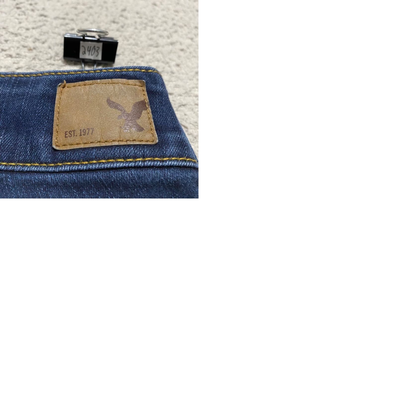 American Eagle Outfitters American Eagle Outfitters Jeans Cropped Women's 6 Blue Denim Dark Wash Stretch Crop 5-Pocket Regular Womens Size 28" / US 6 / IT 42 - 9 Thumbnail
