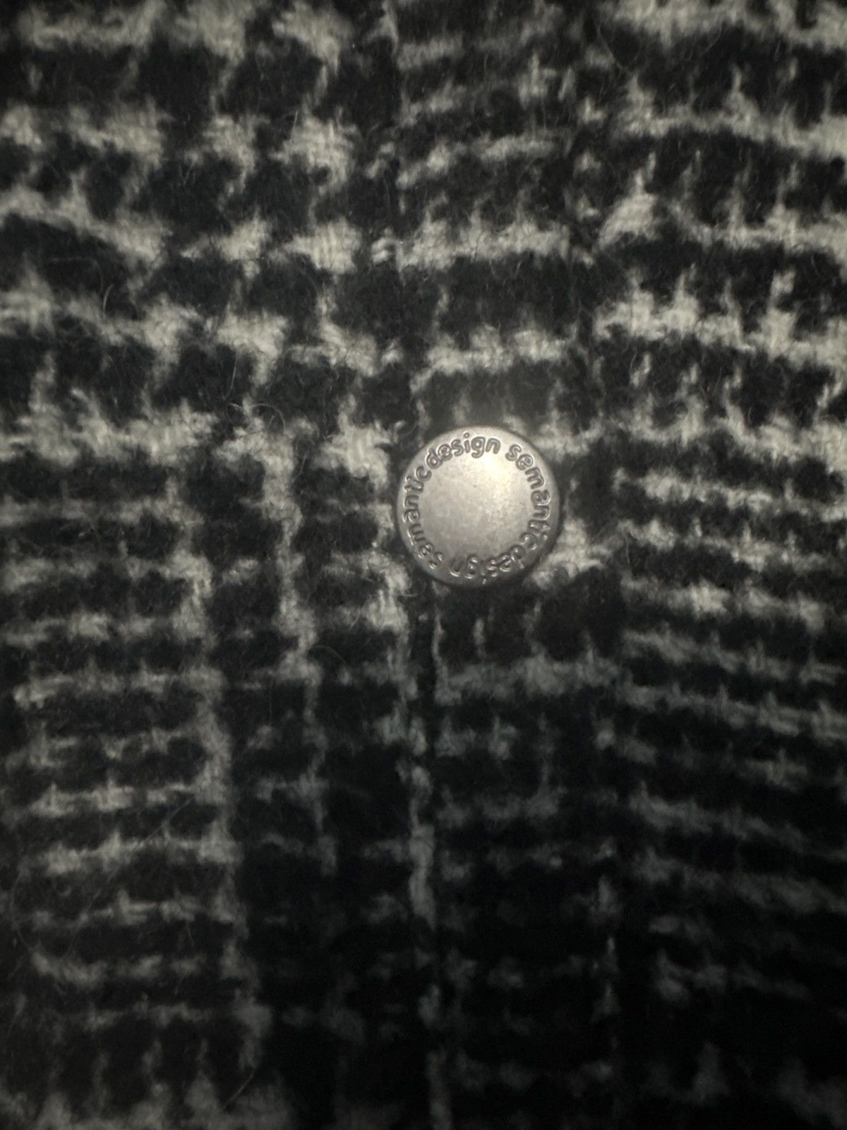 Semantic Design Wool Fur Jacket With Tag