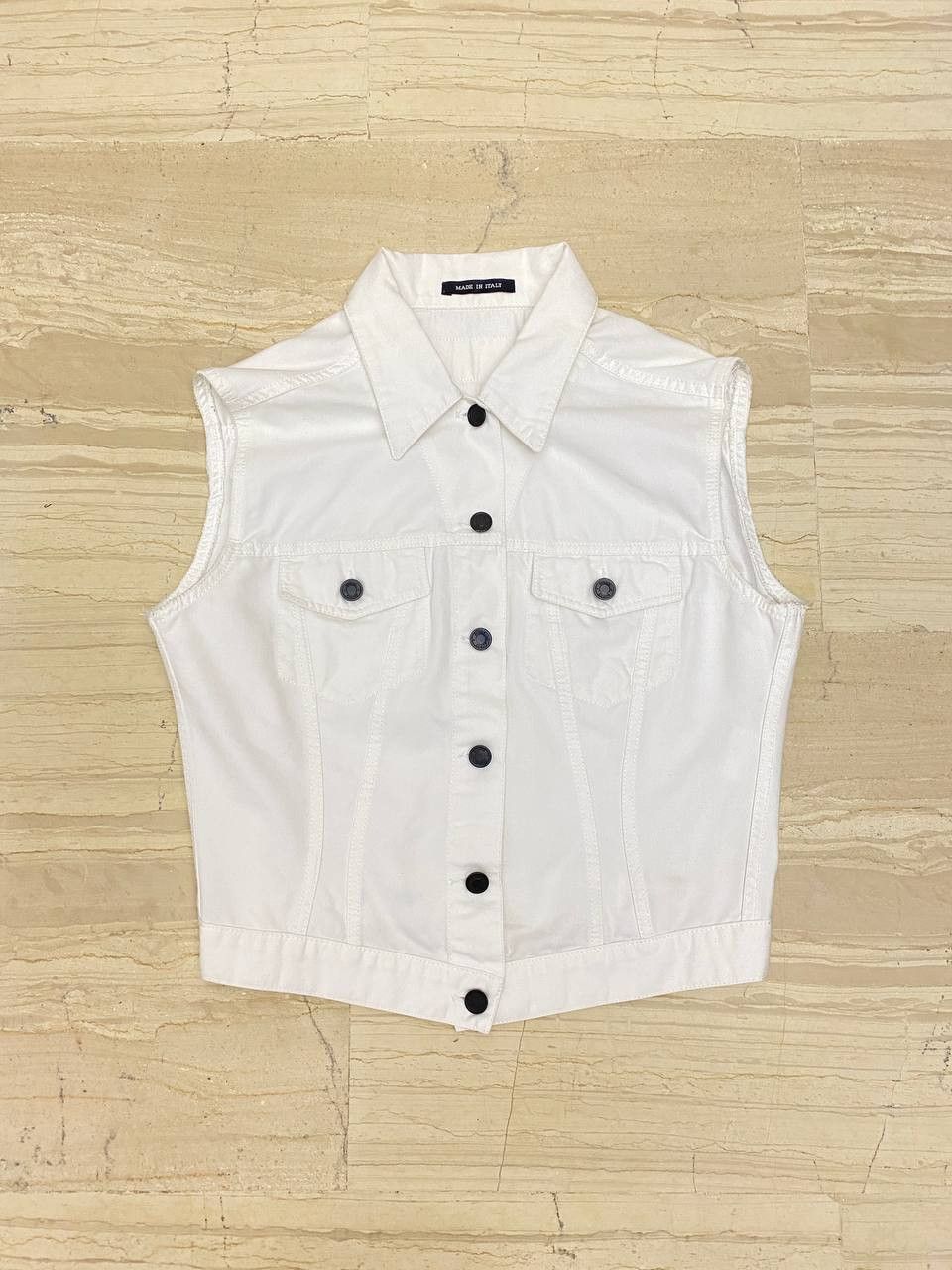 Gucci Gucci x Tom Ford Denim White Casual Jacket Vest Vintage Y2K Size L / US 10 / IT 46 - 2 Thumbnail